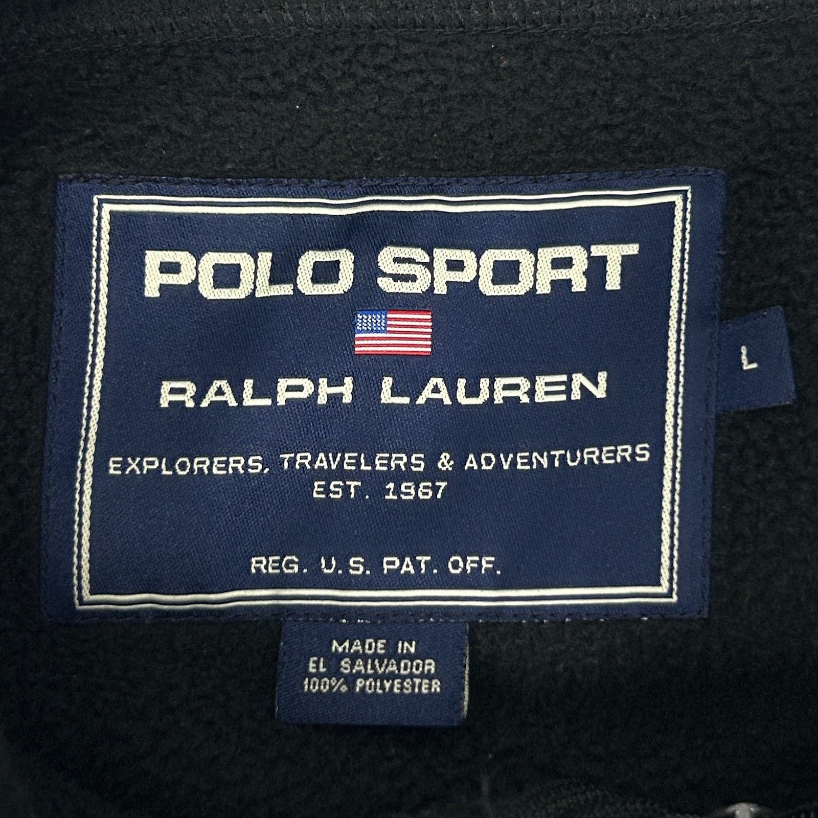 Ralph Lauren Sport Ralph Lauren Polo Sport Fleece Jacket Polartec Black L Large Size US L / EU 52-54 / 3 - 8 Thumbnail