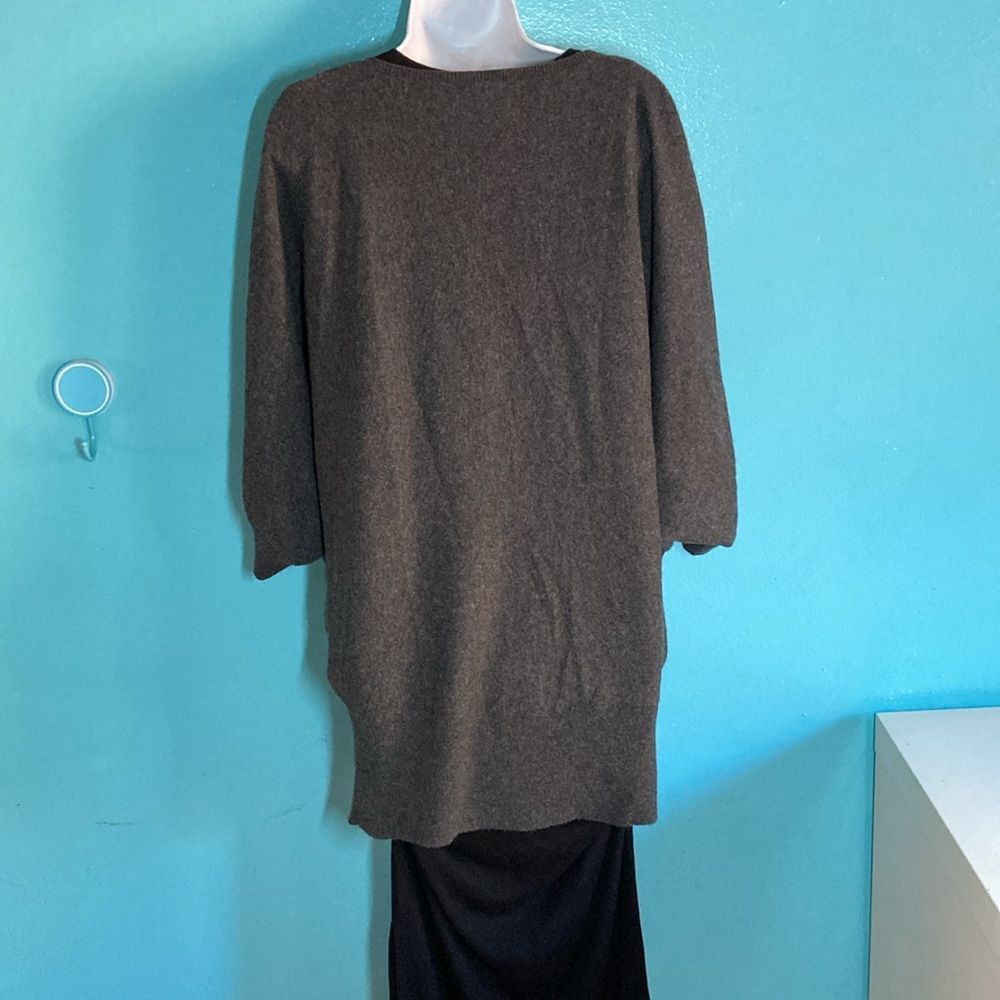 Vince Vince Womens Size L Gray Cashmere Pullover Dolman Sleeve Swe Size L / US 10 / IT 46 - 9 Thumbnail