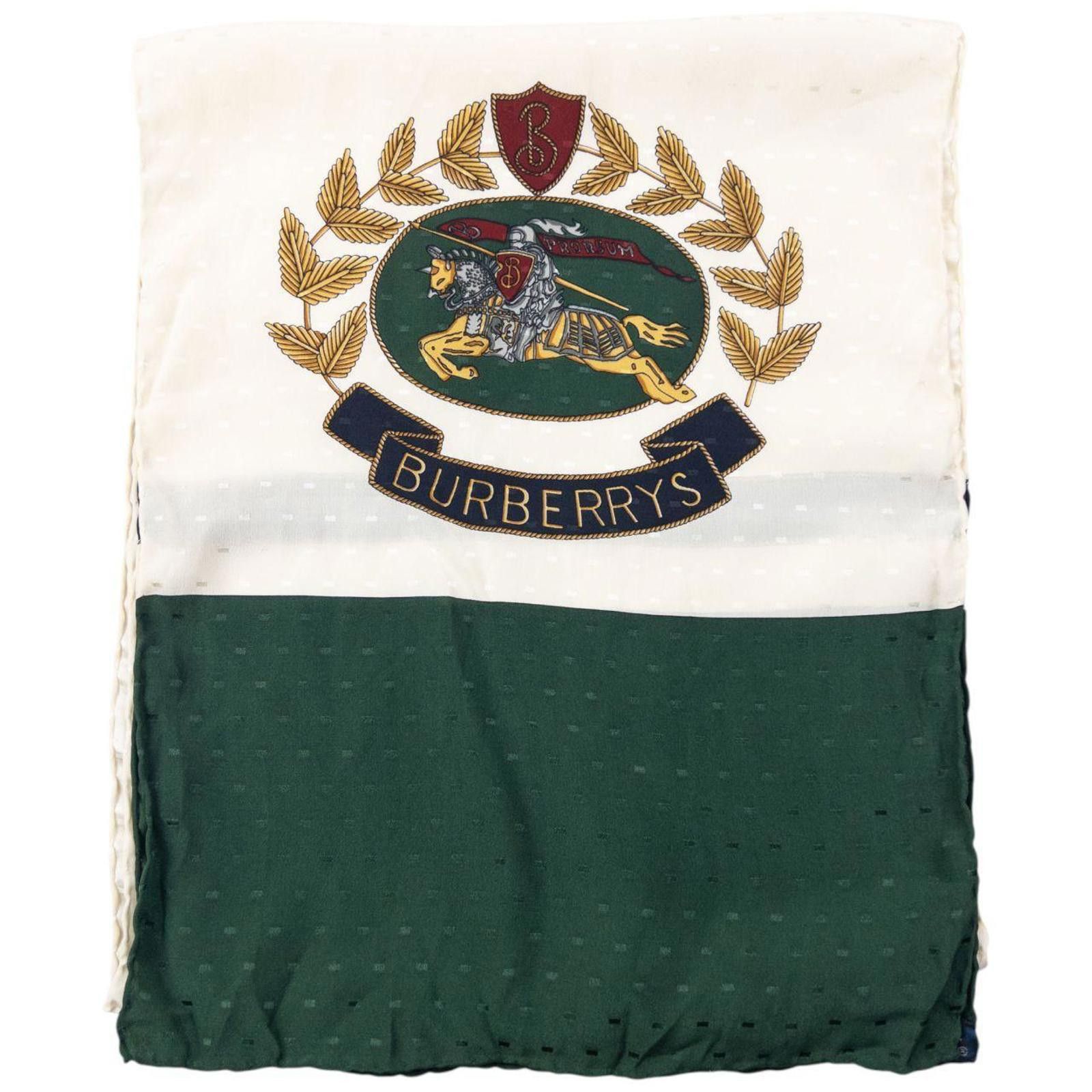 Burberry Vintage 90s Burberry Silk Scarf Size ONE SIZE - 1 Thumbnail