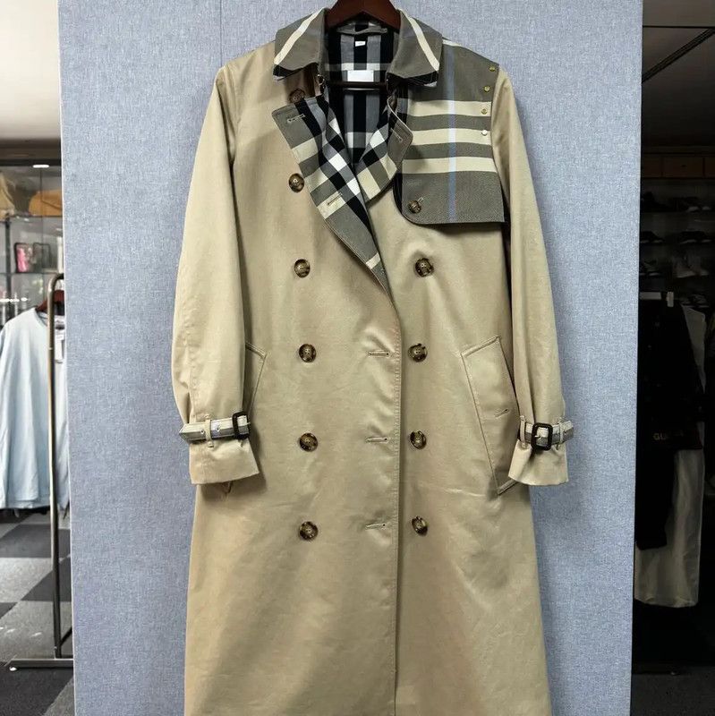 Burberry Burberry Brown Cotton Women's Trench Coat Size ONE SIZE - 1 Thumbnail