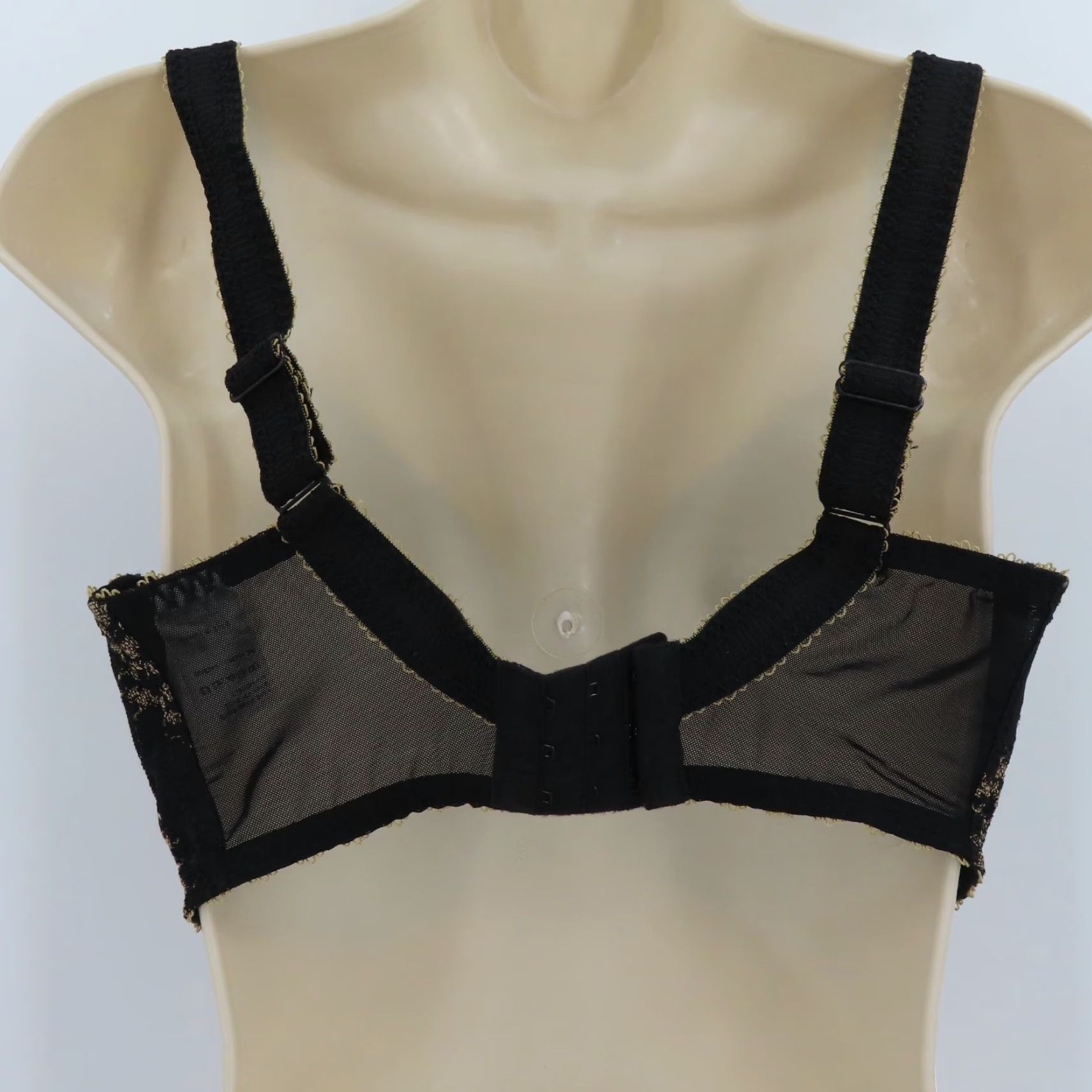 Vintage Fantasie Bra 32HH Black Floral Underwired Bow Style FL2411BLK Bra Women HH Flower T-Shirt 32 Black Womens Size ONE SIZE - 6 Thumbnail