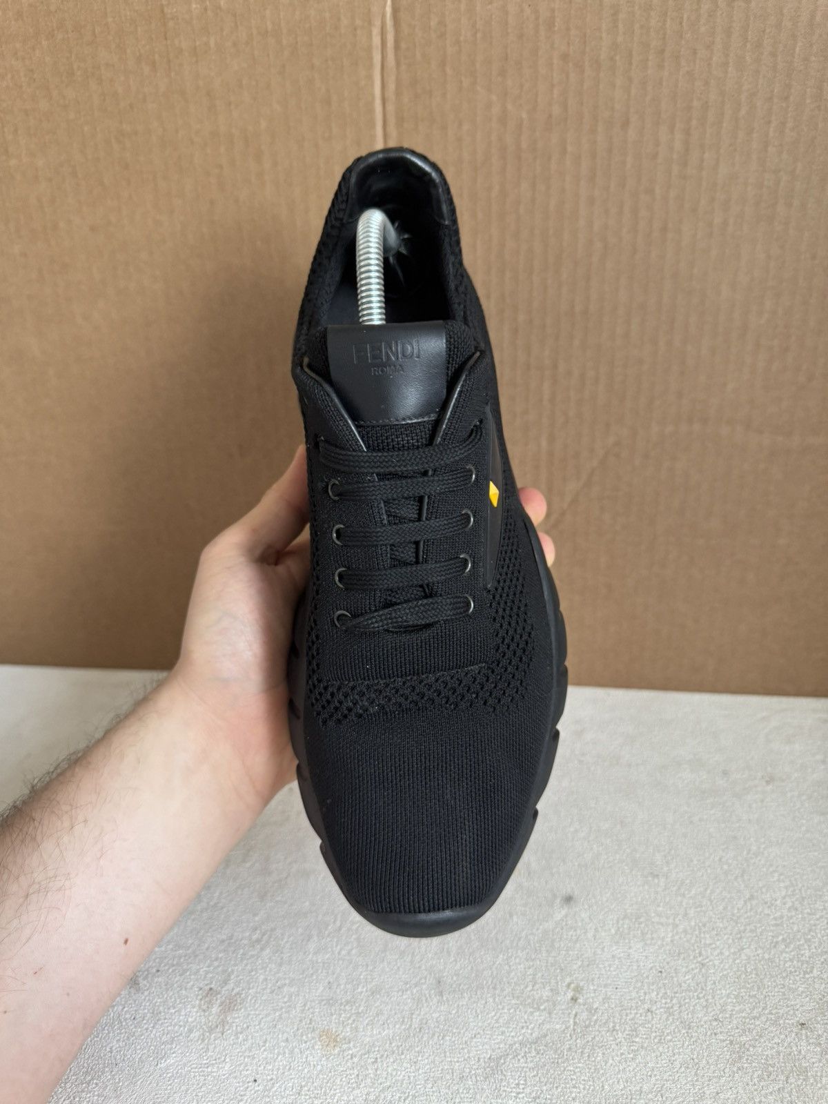 Fendi Fendi Black Bug Eyes Knit Sneakers Size US 9 / EU 42 - 14 Thumbnail