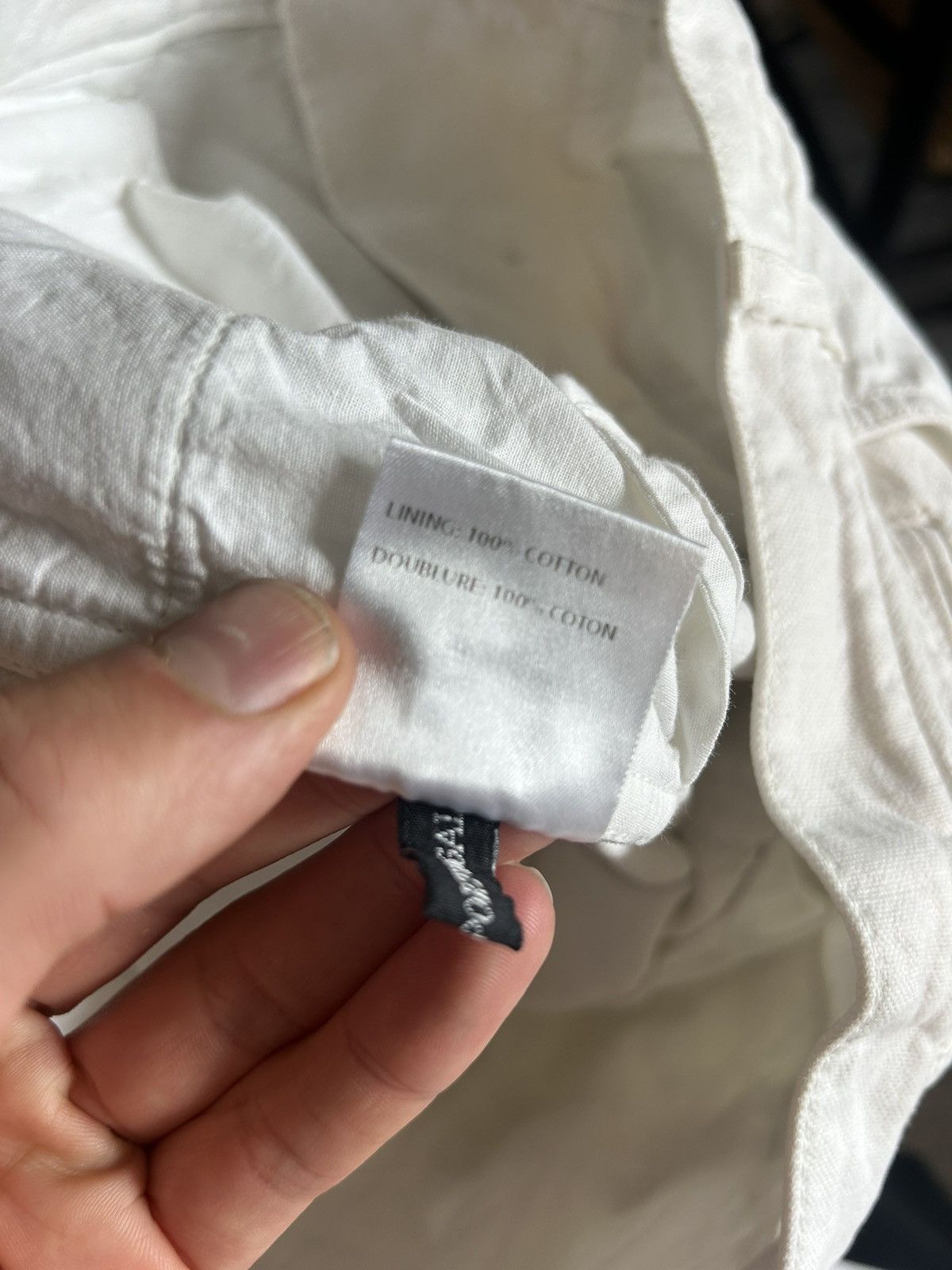 Haider Ackermann Haider Ackermann White Frayed Hem Pants Size 50 Size US 34 / EU 50 - 17 Thumbnail
