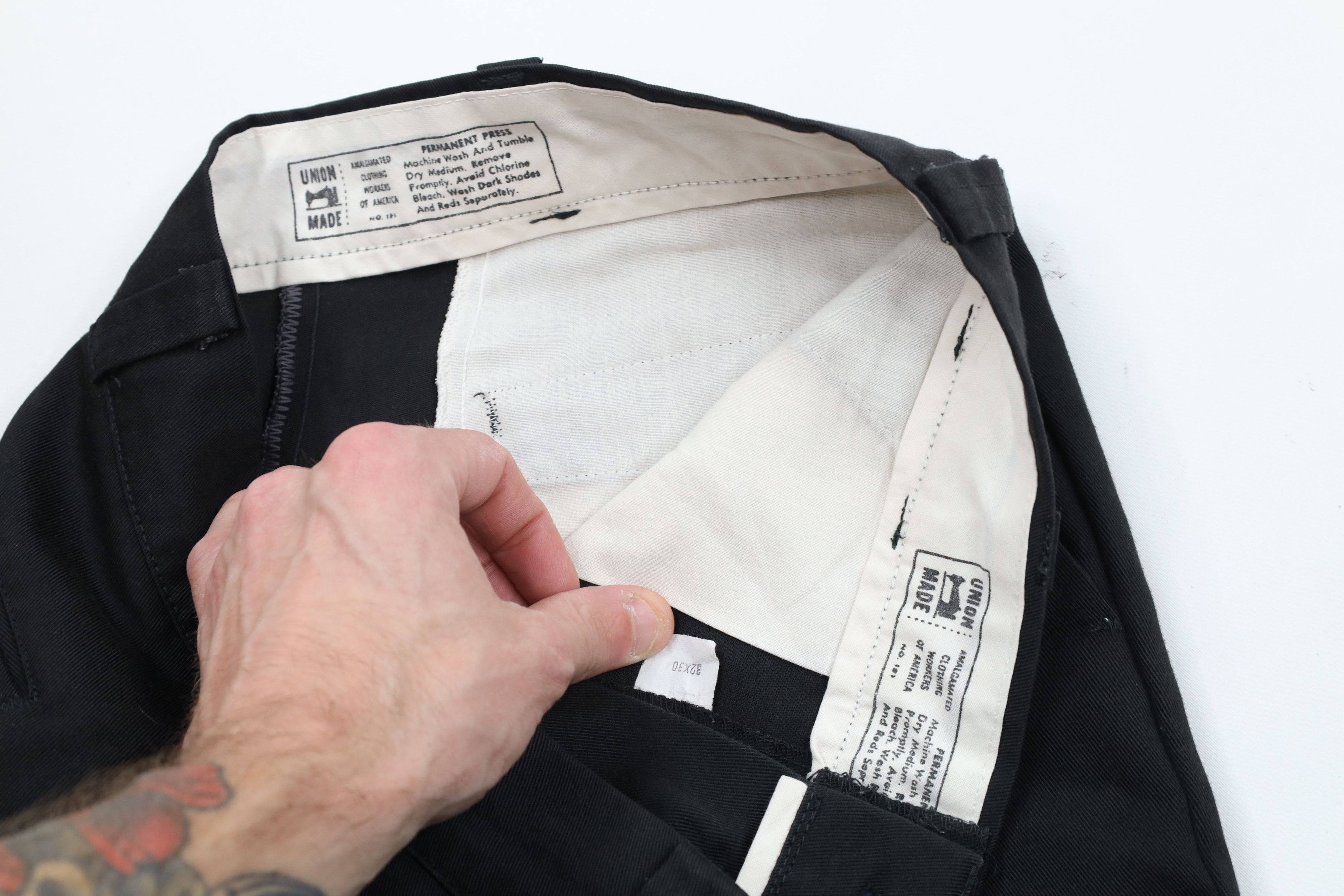 Vintage Vintage 70s Streetwear Wide Leg Mechanic Pants Black USA Size US 32 / EU 48 - 7 Thumbnail