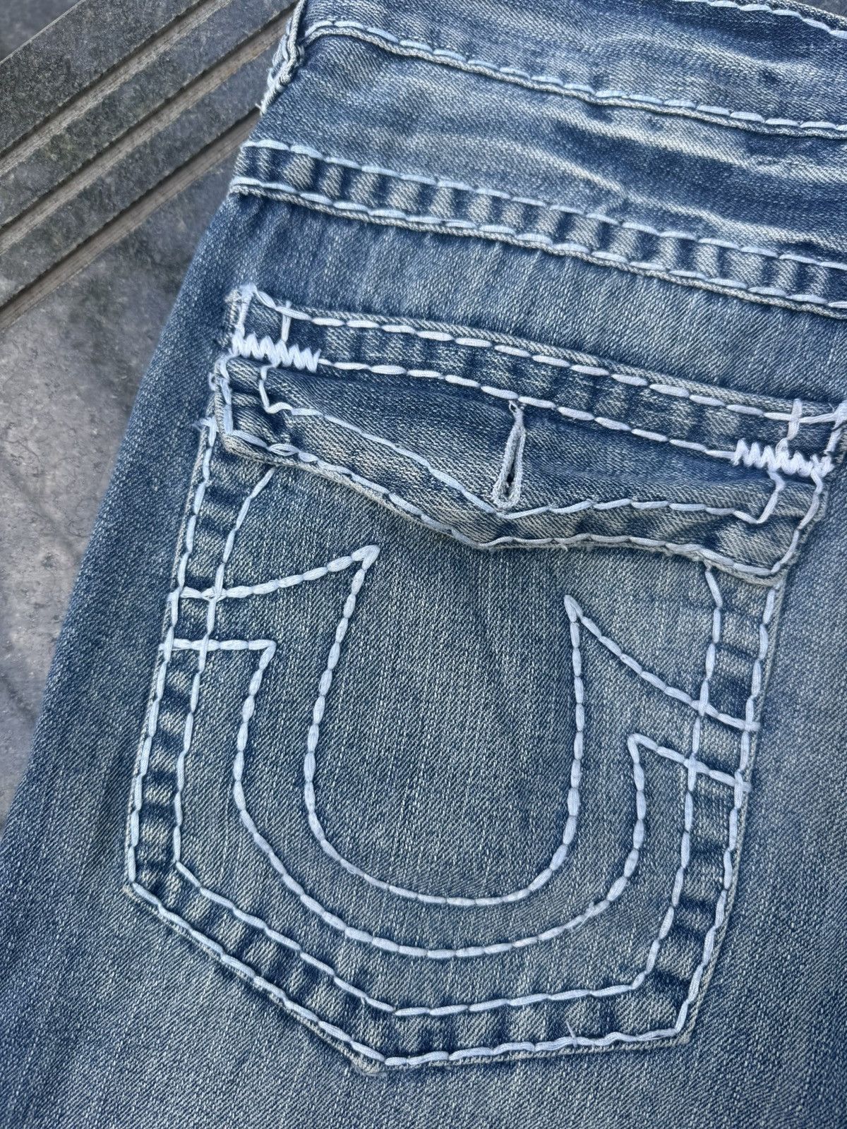 True Religion 90’s TRUE RELIGION RARE VINTAGE POCKET LOGO Y2K DENIM PANTS Size US 32 / EU 48 - 8 Thumbnail