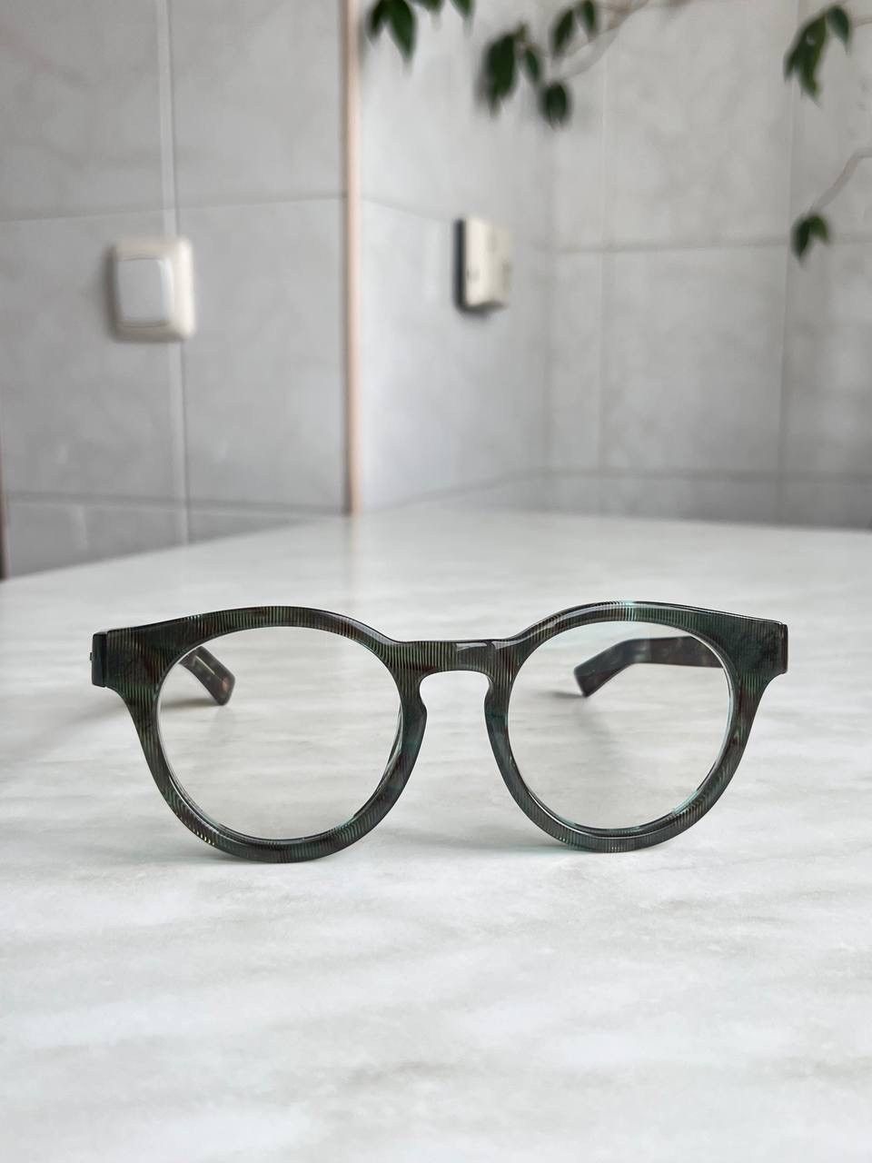 AHLEM Eyewear Ahlem Barbes Green Rhombus Eyeglasses Frame Unisex France Size ONE SIZE - 3 Thumbnail