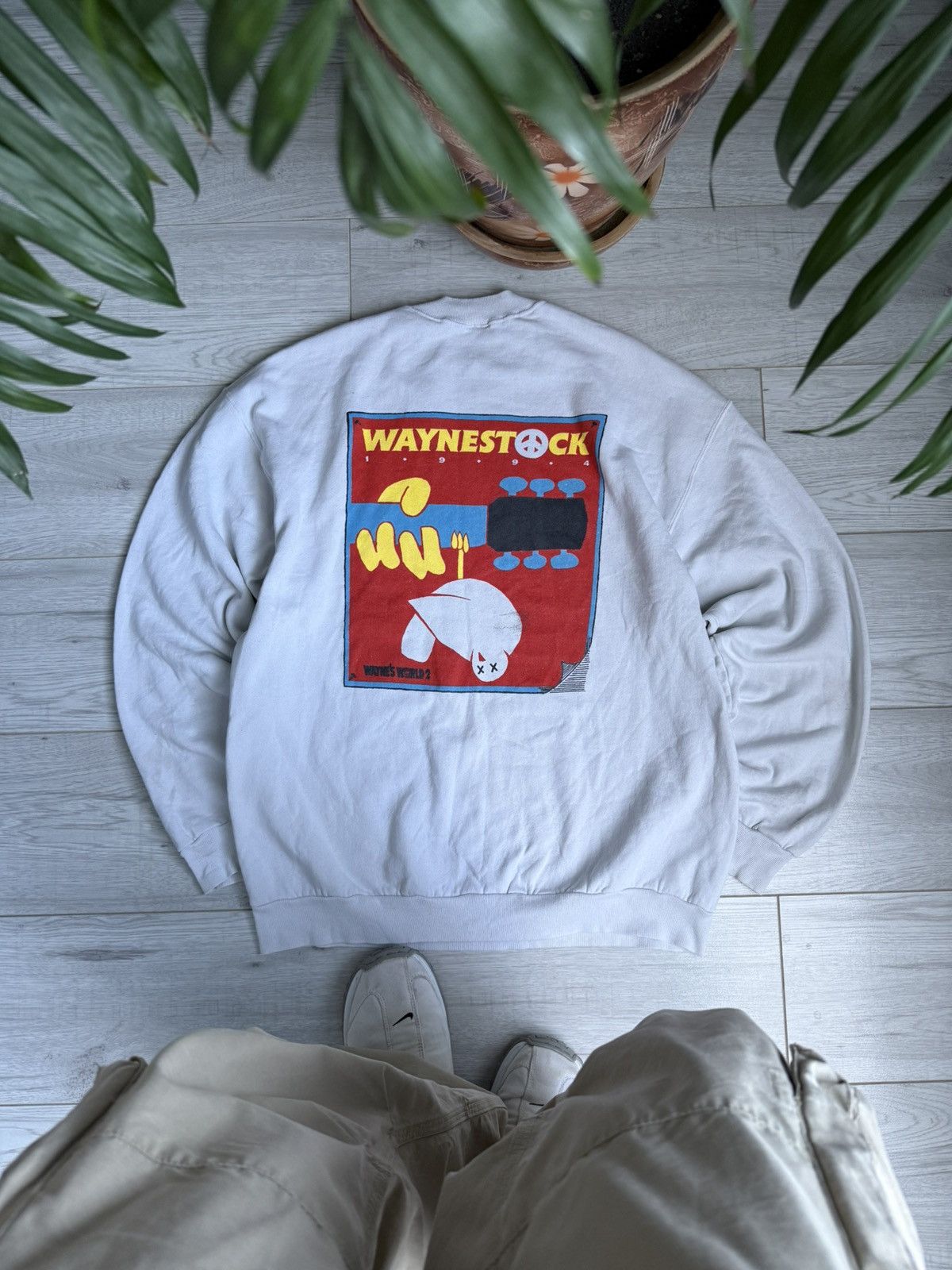 Band Tees × Vintage Vintage Waynestock 1994 Wayne’s world tour sweatshirt shirt Size US L / EU 52-54 / 3 - 2 Thumbnail