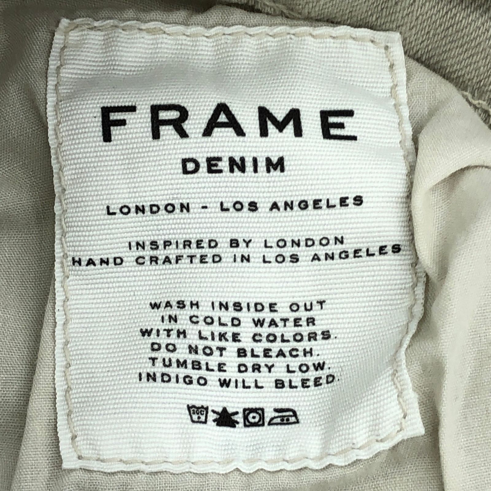 Frame Frame Size 25 Jeans Le Garcon Stretch Cropped Stone Cotton Size 28" / US 6 / IT 42 - 16 Thumbnail