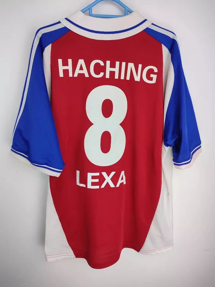 Adidas Spvgg Unterhaching home 2000-02 #8 LEXA Matchworn FOOTBALL Size US L / EU 52-54 / 3 - 5 Thumbnail