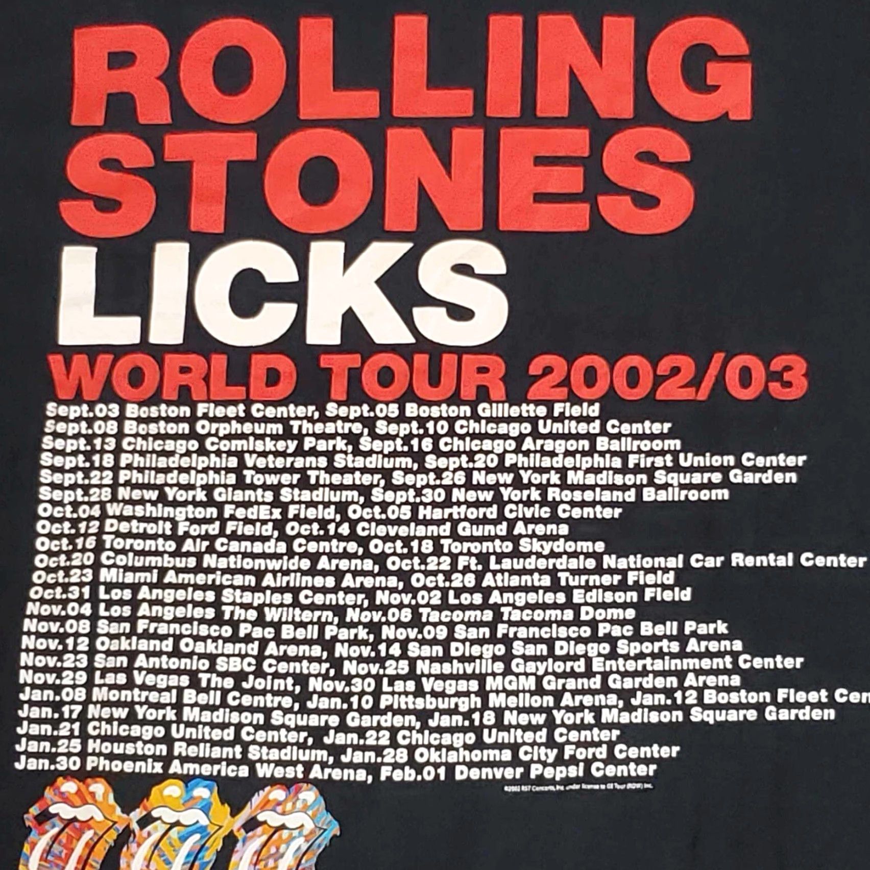 Vintage VINTAGE Rolling Stones Tour Shirt Adult L Black Band Graphic Faded 2003 Y2K Size US L / EU 52-54 / 3 - 3 Thumbnail