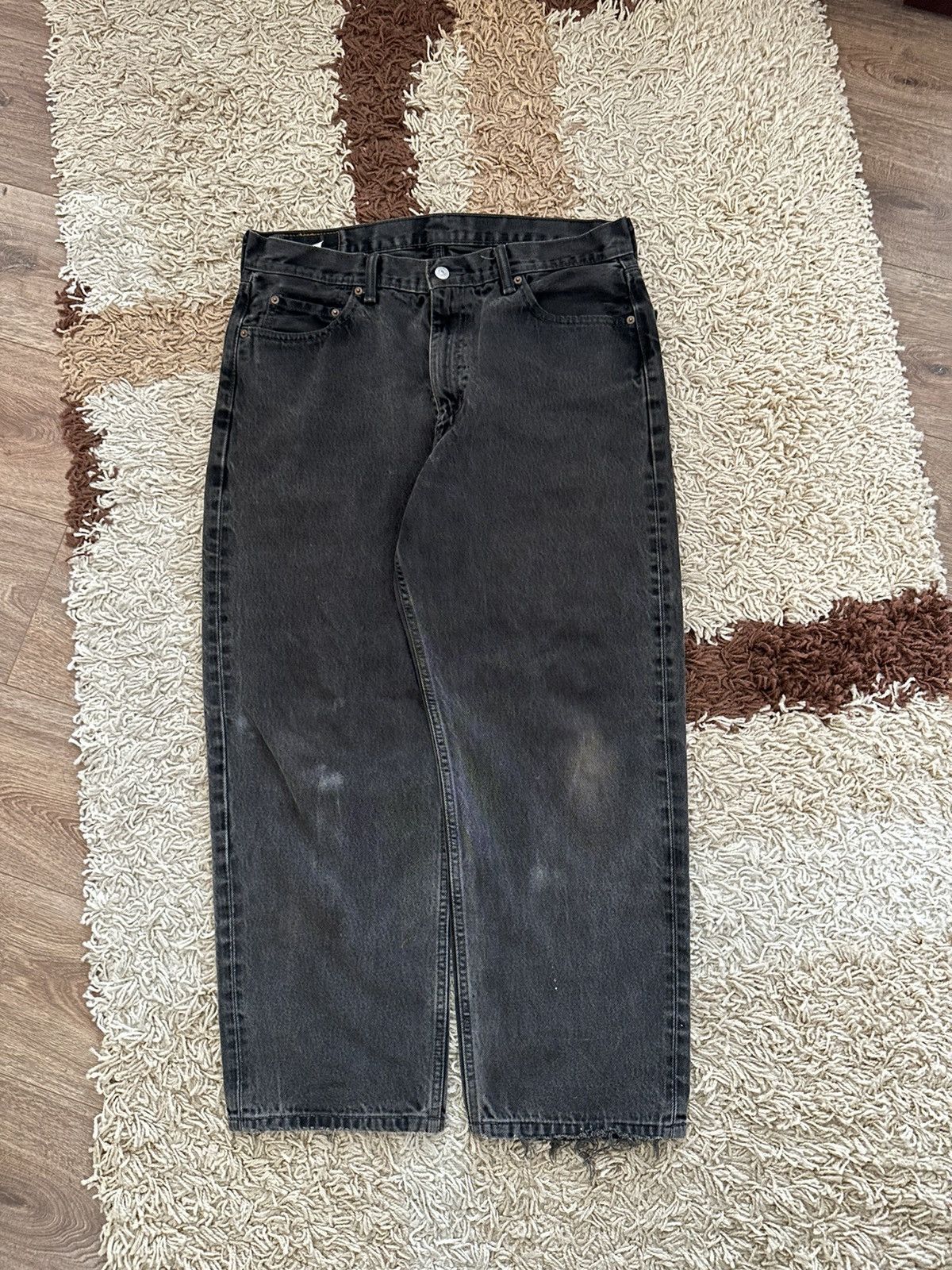 Levi's Vintage Clothing × Vintage 🔥🫨VINTAGE LEVIS 550 WASHED BLACK BAGGY RAP JEANS🫨🔥 Size US 36 / EU 52 - 1 Thumbnail