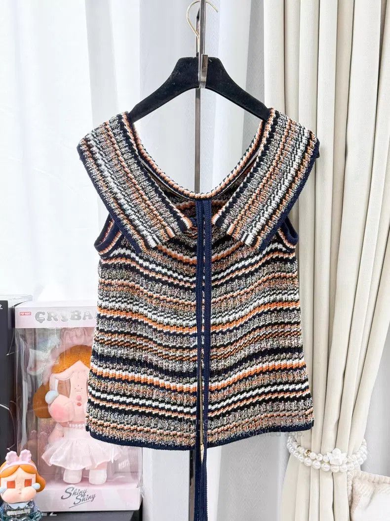 Chanel Chanel Knitted top with a collar Size S / US 4 / IT 40 - 2 Thumbnail