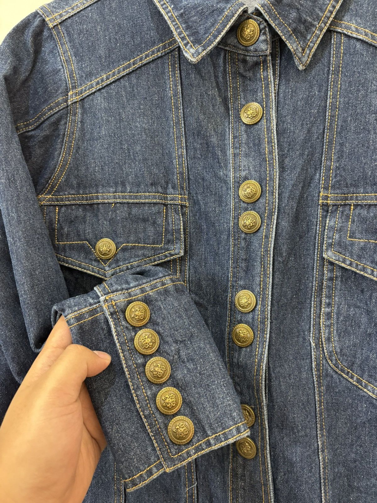 Comme des Garcons NAPOLEON DENIM JACKET JUNYA STYLE Size US L / EU 52-54 / 3 - 4 Thumbnail