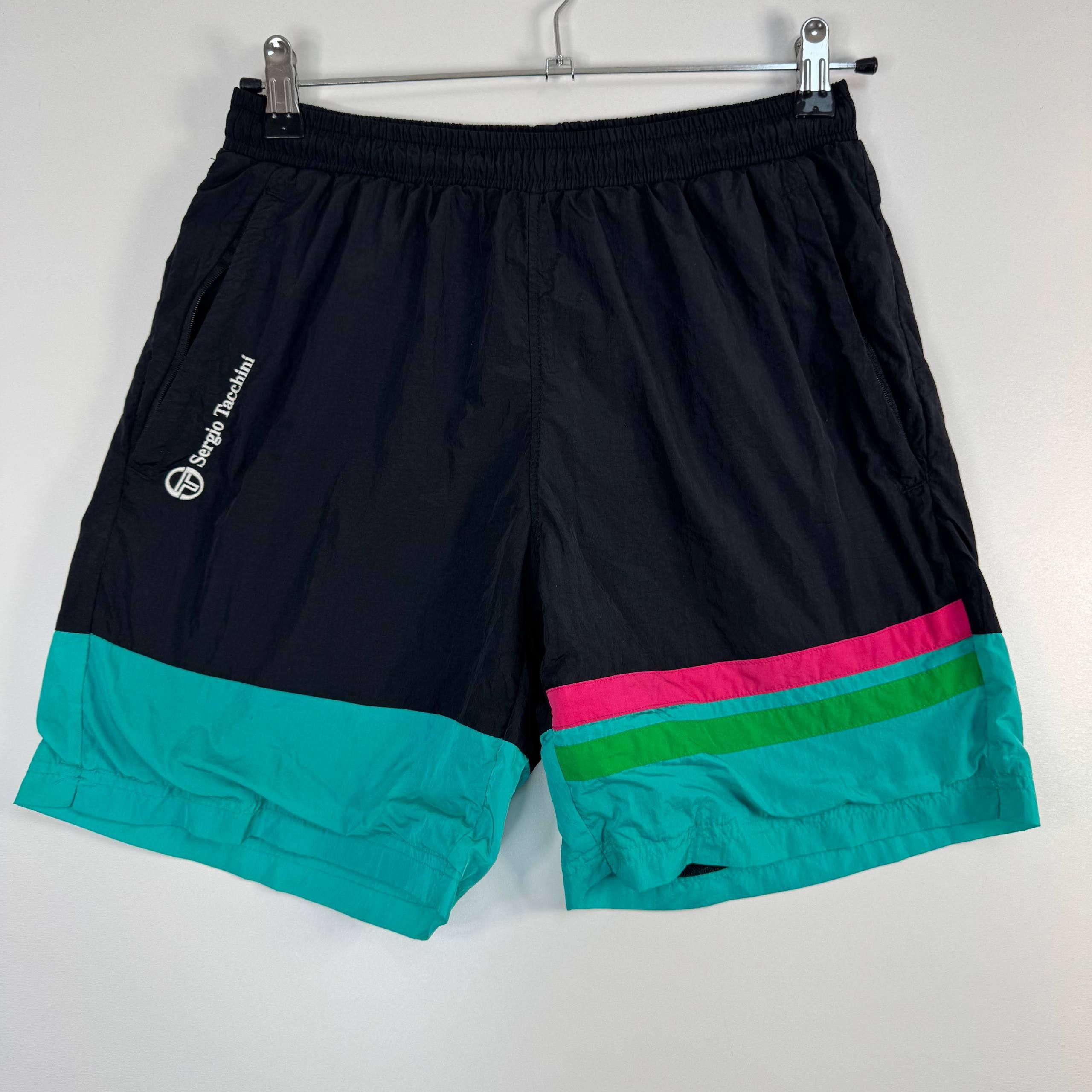 Sergio Tacchini Sergio Tacchini Swim Shorts Colorblock Retro Festival Size M Size US 34 / EU 50 - 1 Thumbnail