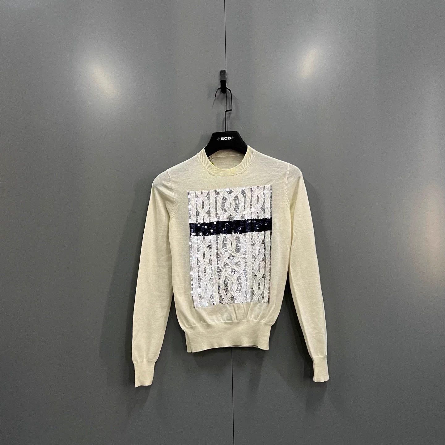 Dior Dior Sequin Embroidered Knit Top FR 34 95 New Size XS / US 0-2 / IT 36-38 - 1 Thumbnail