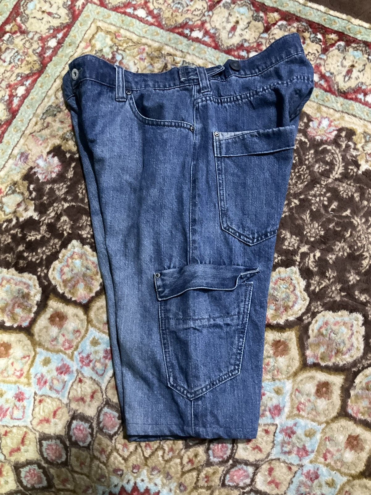 Japanese Brand Short Pants Denim Multi Pocket Size US 33 - 6 Thumbnail