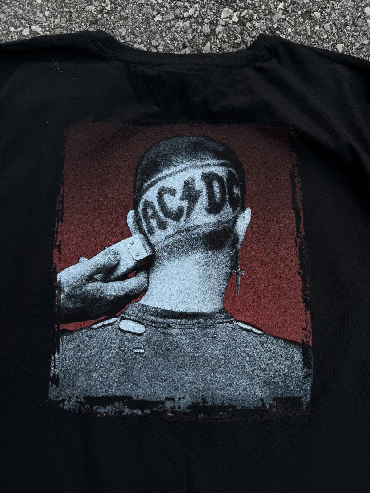 Band Tees × Vintage AC/DC longsleeve 00s vintage crazy black logo rock metal Size US XL / EU 56 / 4 - 5 Thumbnail