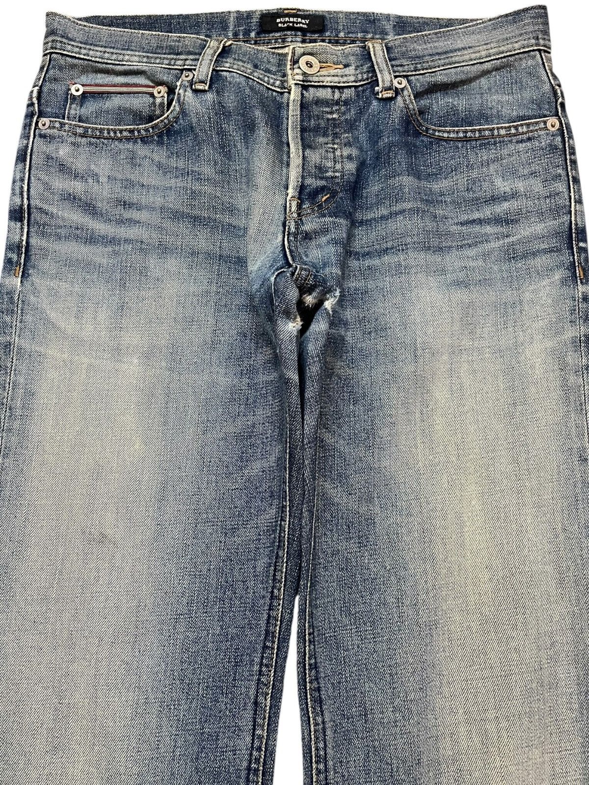 Burberry Vintage Burberry Black Label Mudwash Denim Size US 31 - 2 Thumbnail