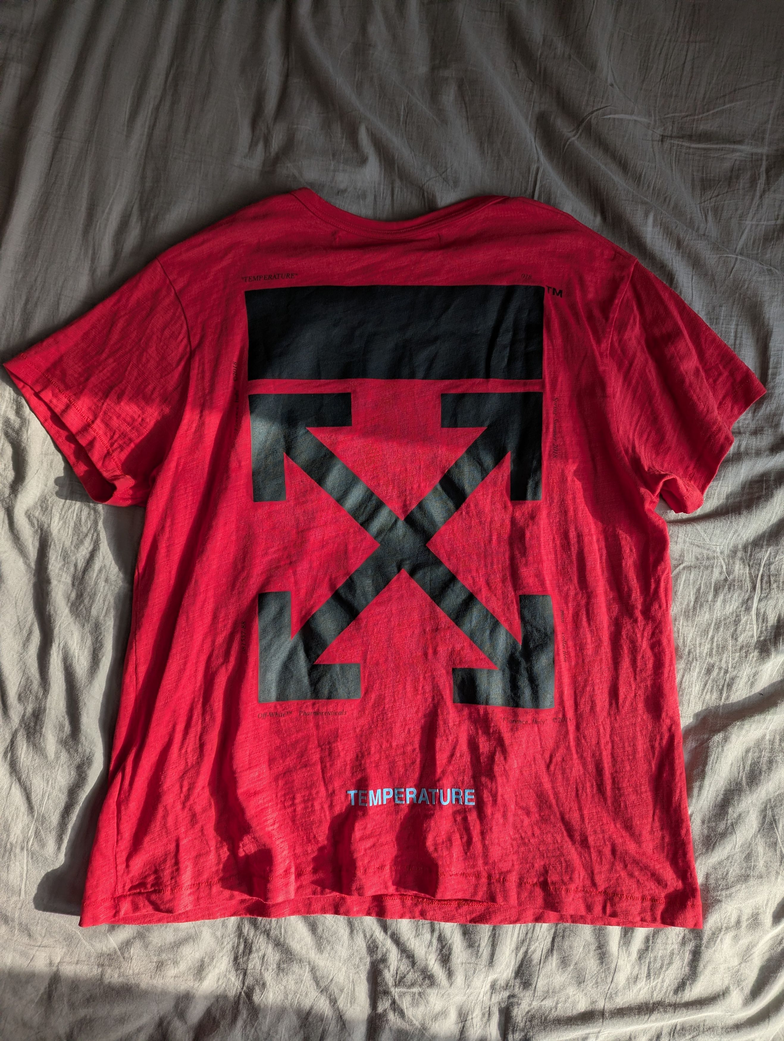 Off-White OFF-WHITE Red Mona Lisa Tee Size US M / EU 48-50 / 2 - 6 Thumbnail