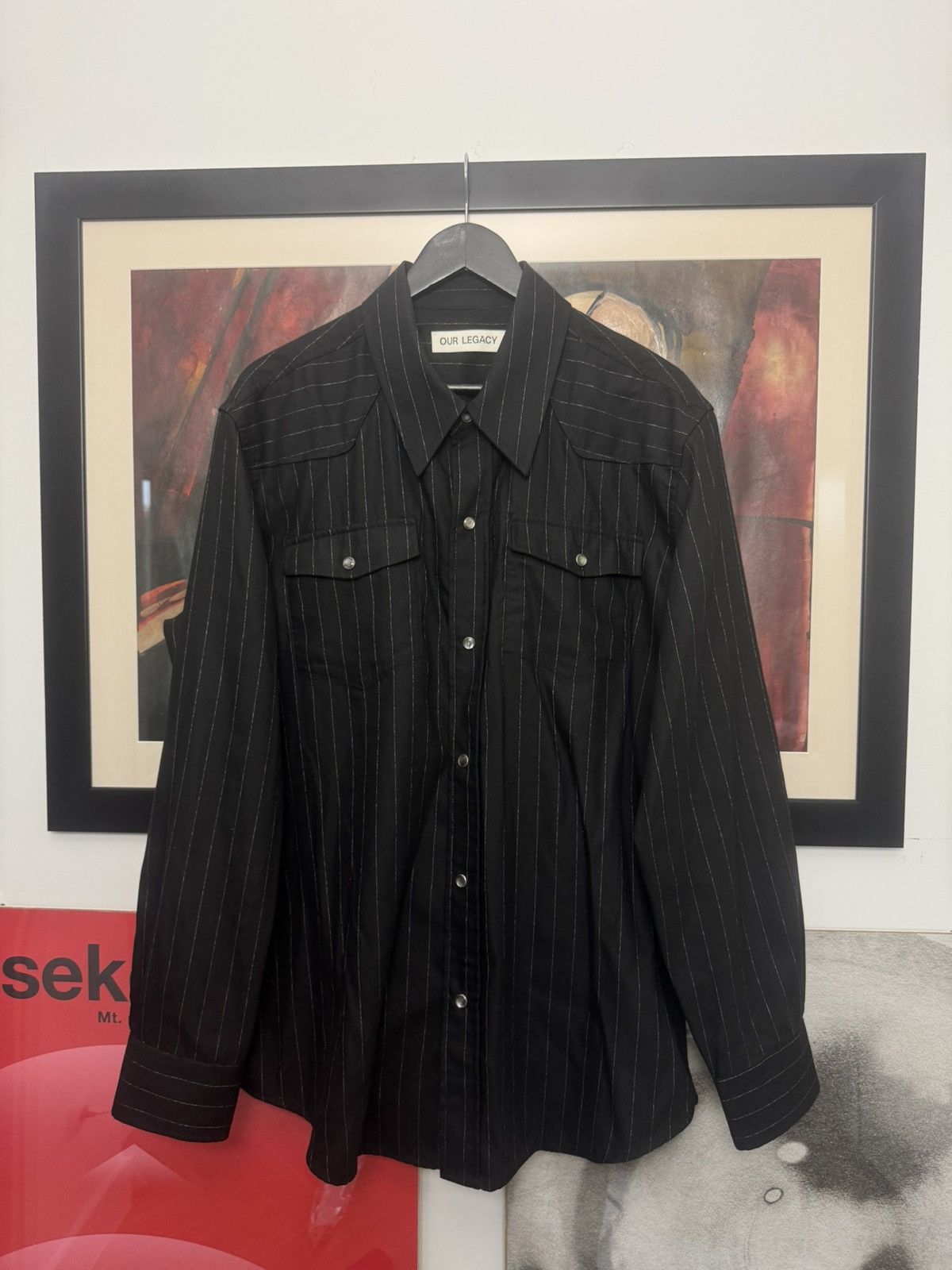 Our Legacy Borrowed Shirt Big Lumbercheck Print | Grailed