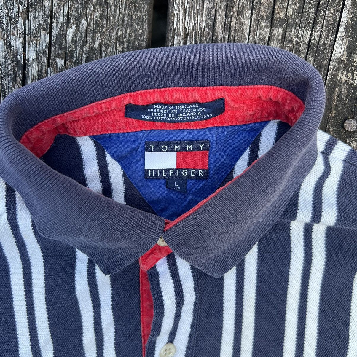 Tommy Hilfiger VTG TOMMY HILFIGER POLO TEE Size US L / EU 52-54 / 3 - 2 Thumbnail
