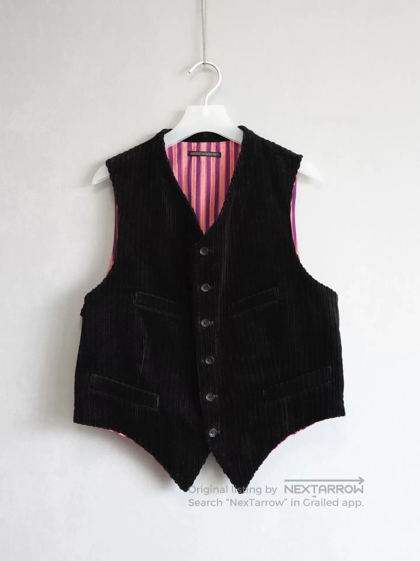 Yohji Yamamoto black corduroy four. Size S / US 4 / IT 40 - 1 Thumbnail