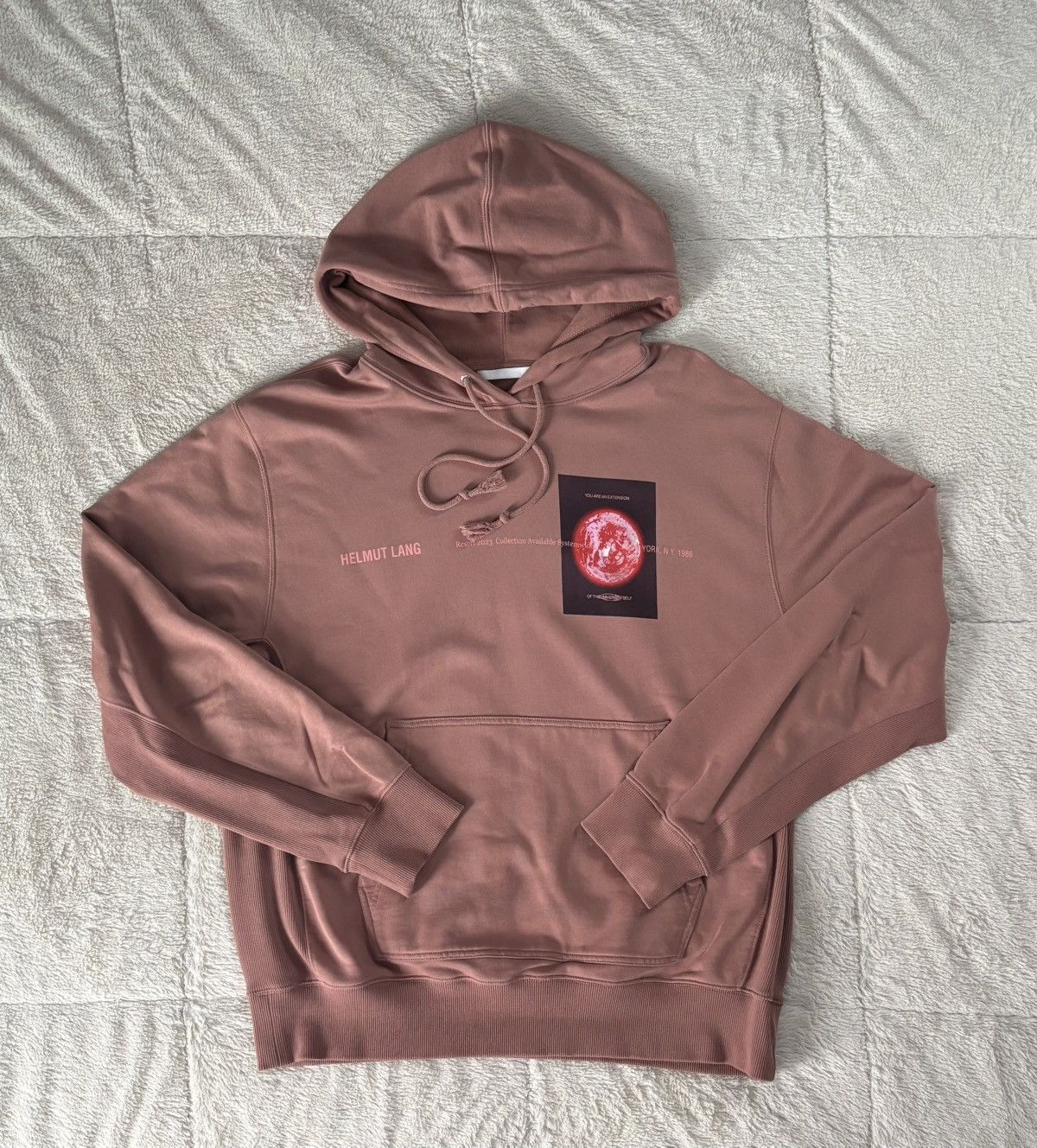 Helmut Lang Helmut Lang Pink Space Hoodie Size US XL / EU 56 / 4 - 1 Thumbnail
