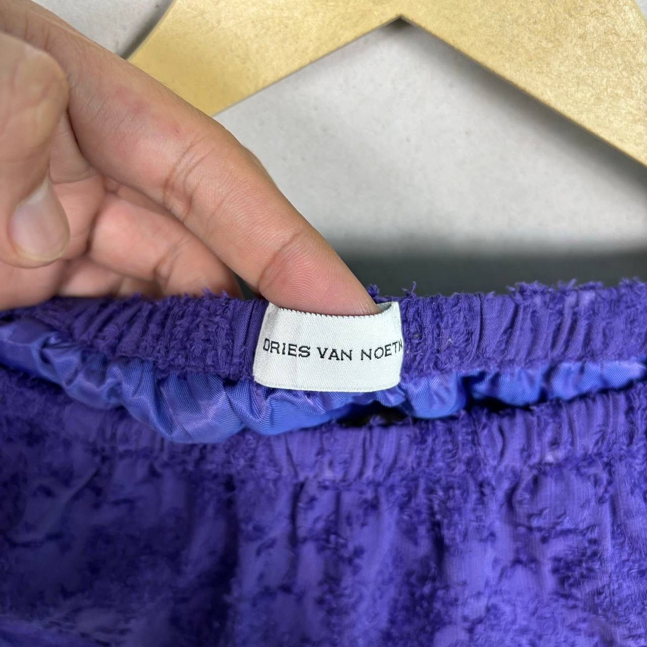 Dries Van Noten Dries Van Noten FW22 Purple Floral Textured Jacquard Skirt S Size 26" / US 2 / IT 38 - 5 Thumbnail
