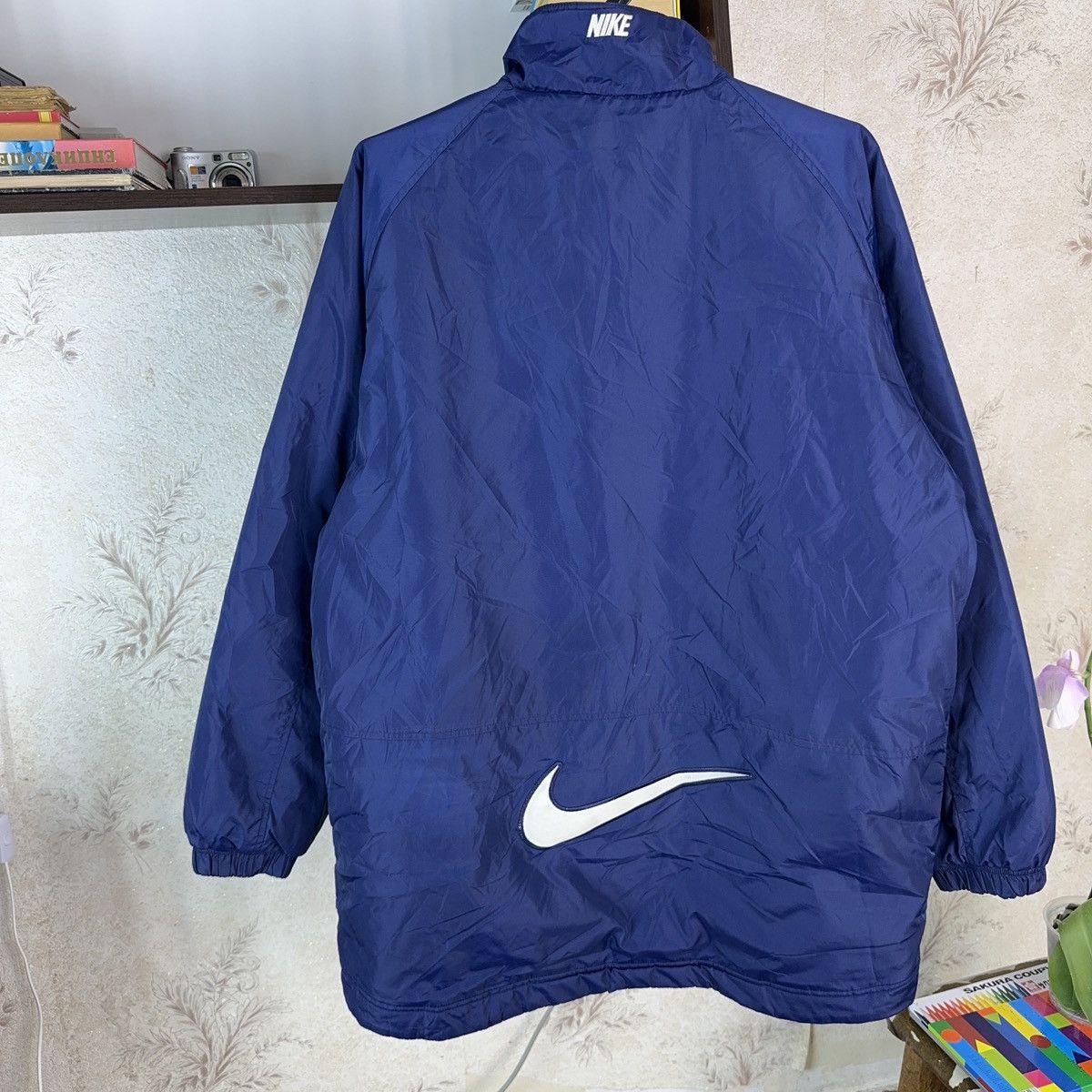 Nike × Vintage Vintage Nike Glasgow Rangers 1997 Jacket Reversibl Blue Size US L / EU 52-54 / 3 - 24 Thumbnail