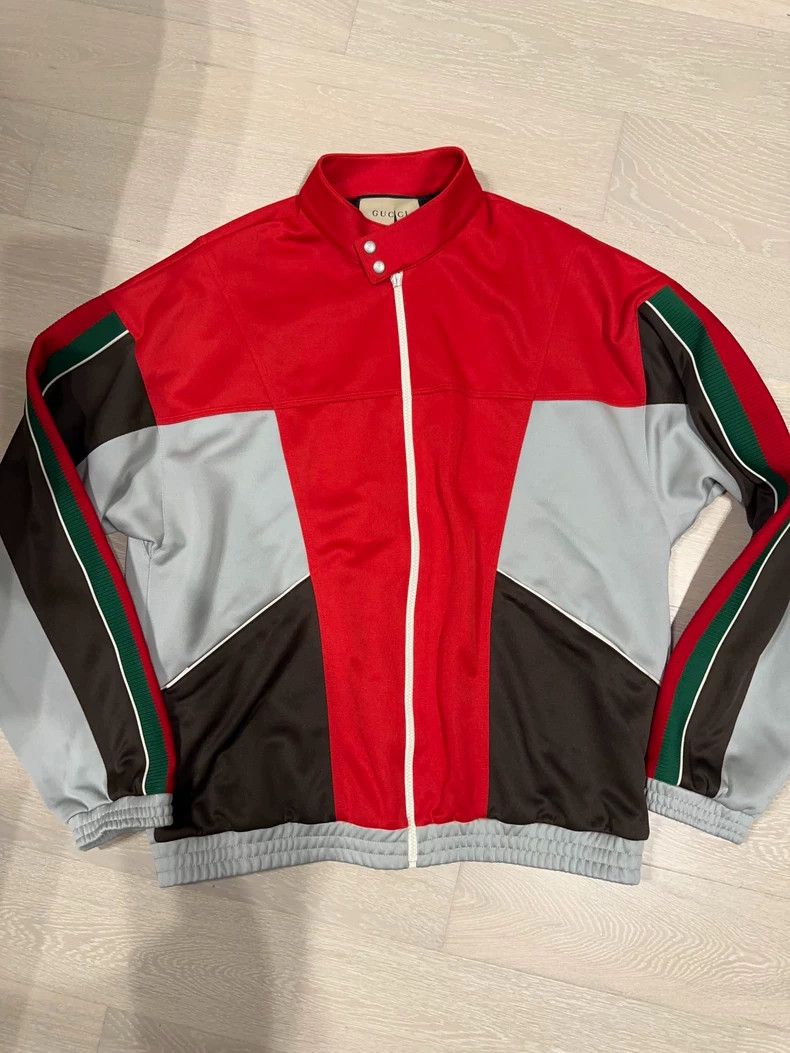 Gucci Gucci Men's color-blocked zipper long-sleeved jacket 2501-N Size US M / EU 48-50 / 2 - 1 Thumbnail