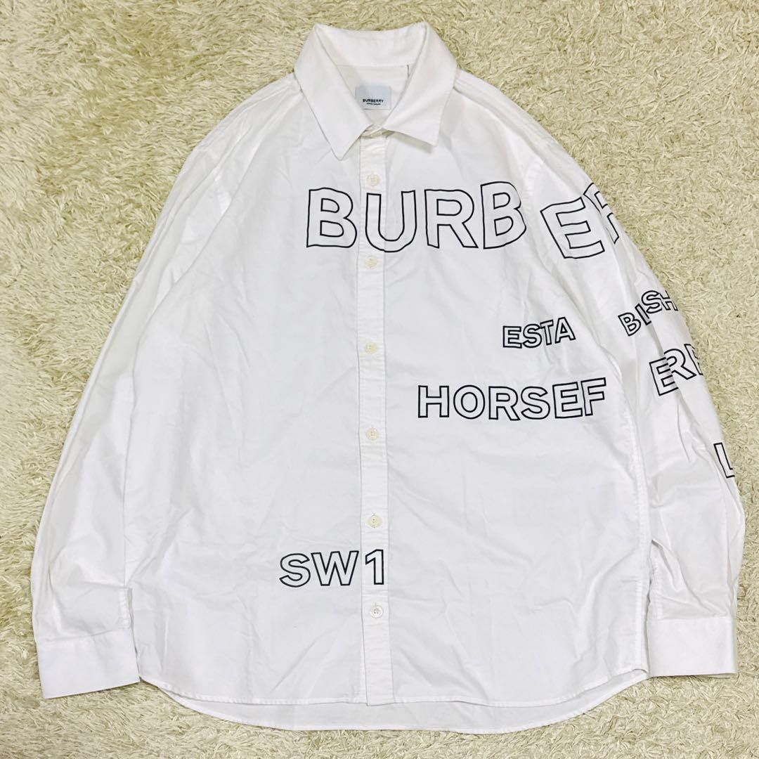 Burberry Horseferry White Shirt - Size M
