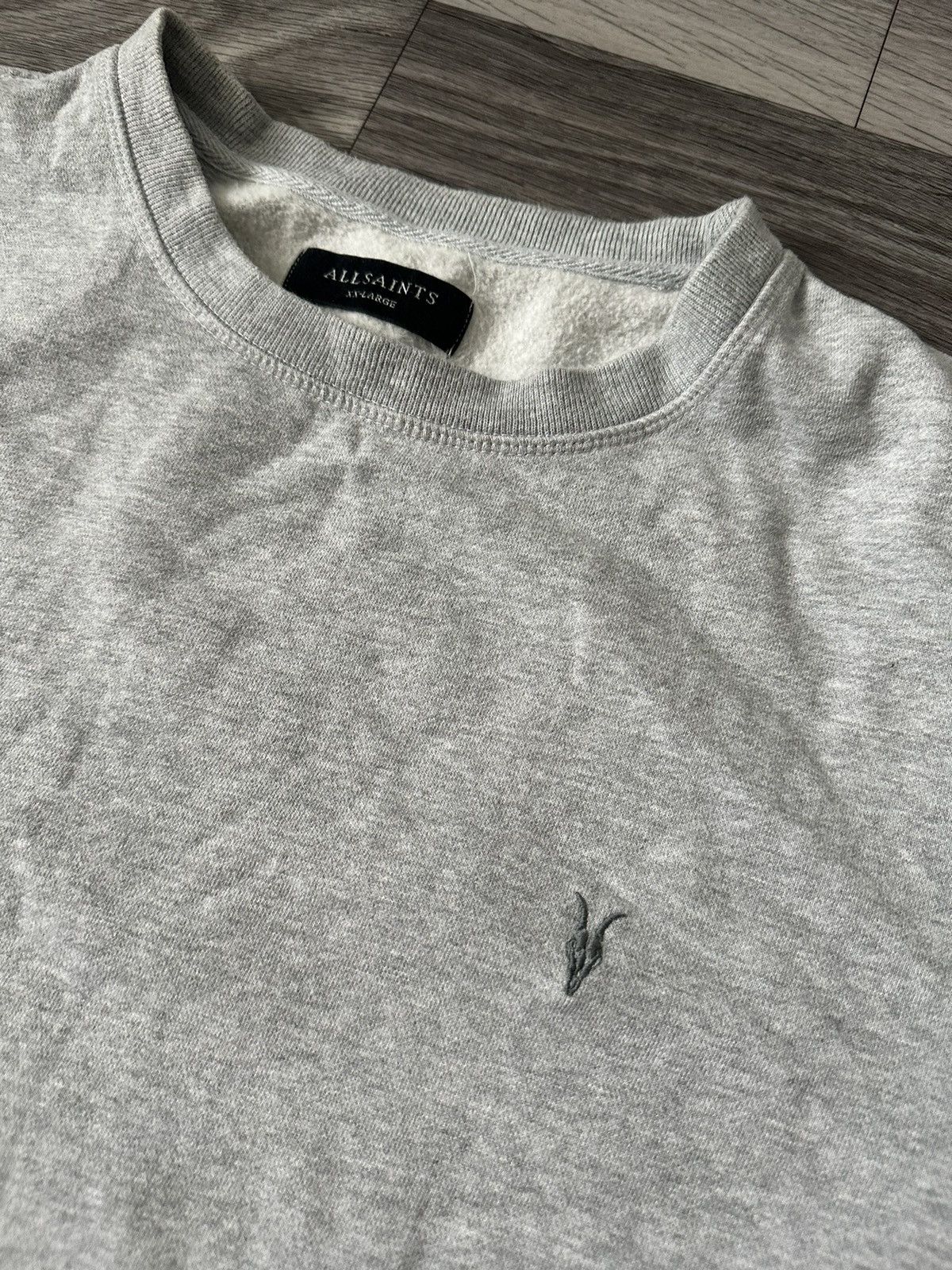 Allsaints All Saint Vintage Oldmoney Grey Sweatshirt luxury Size US XXL / EU 58 / 5 - 5 Thumbnail