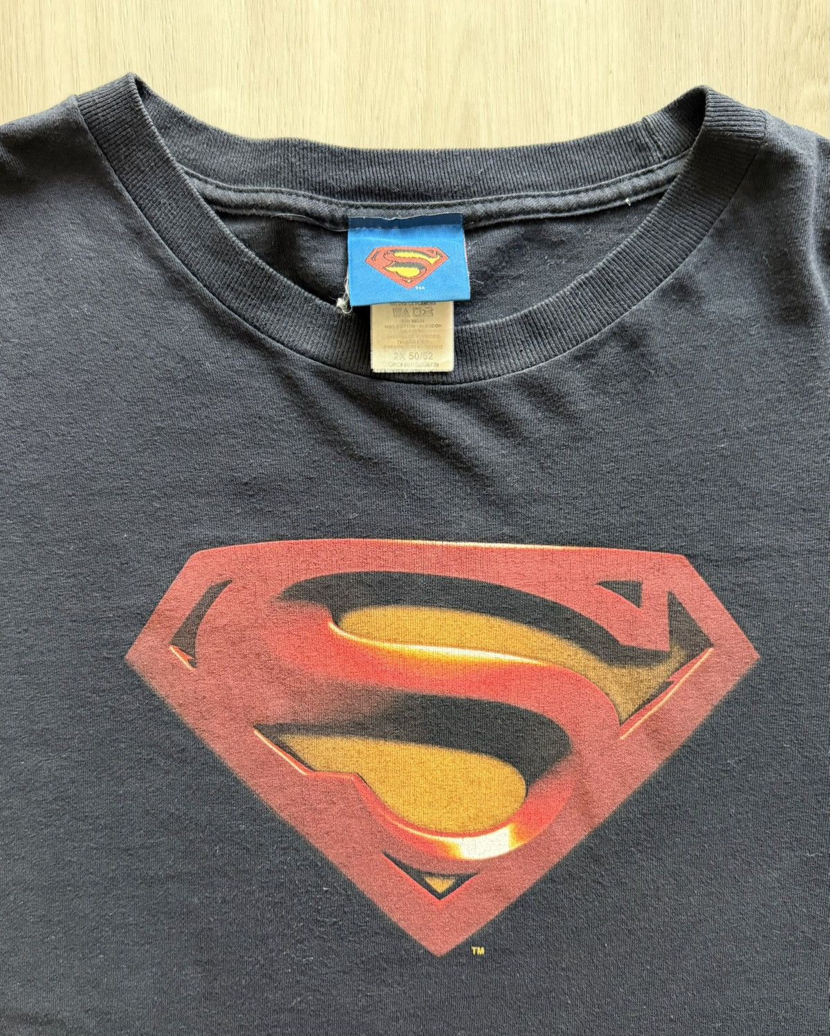 Vintage Vintage Y2K 06 Superman DC Comics Logo Tee Sz 2XL Size US XXL / EU 58 / 5 - 1 Thumbnail
