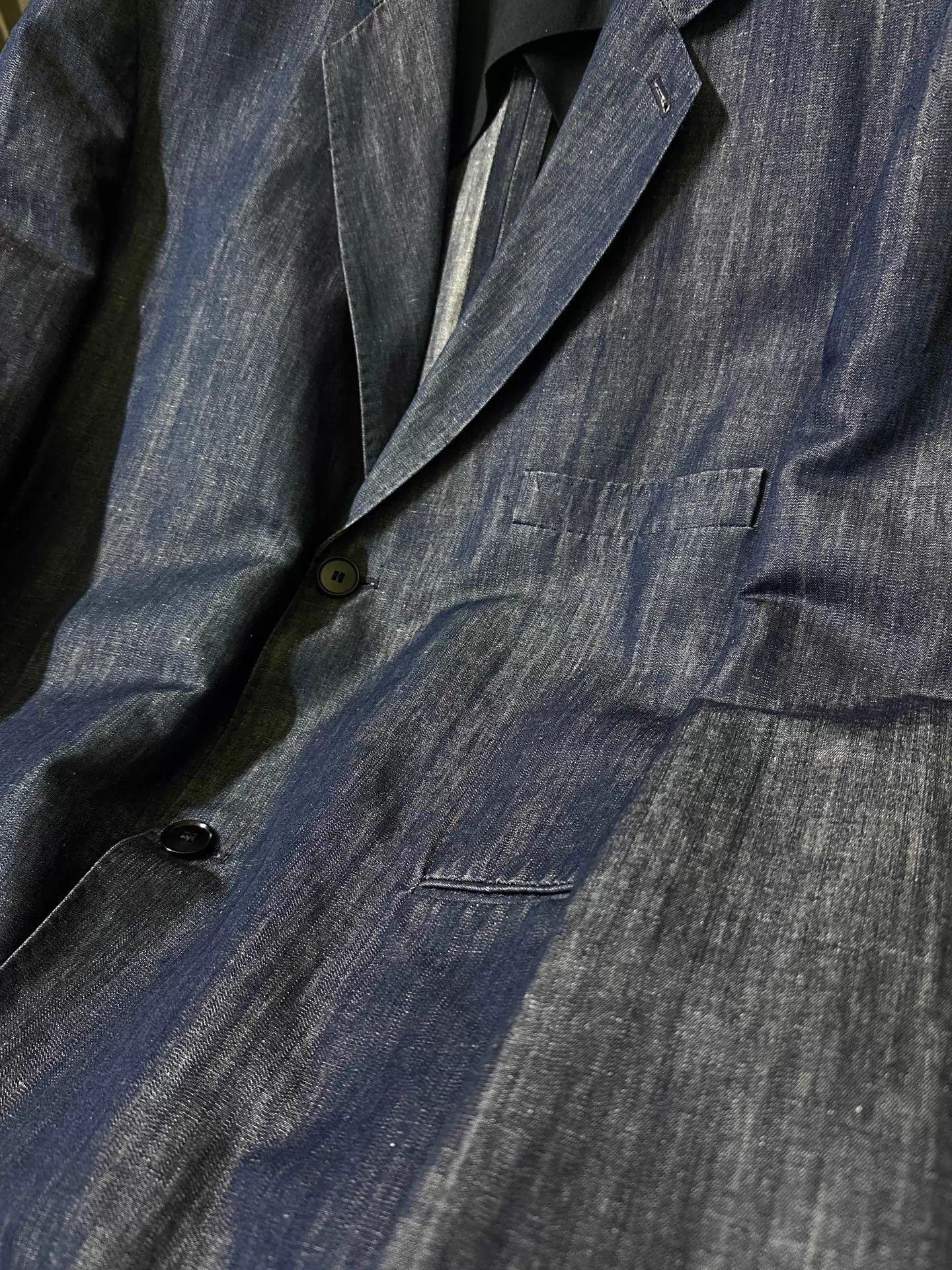 Lemaire LEMAIRE SS14 Runway Minimal Indigo Linen-Cotton Blazer Size 3 Size US L / EU 52-54 / 3 - 5 Thumbnail