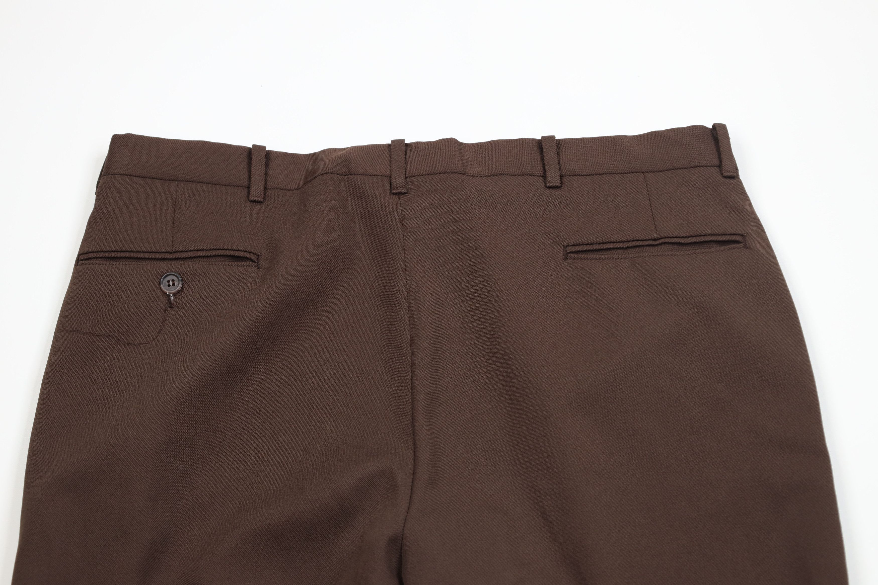 Vintage Vintage 70s Streetwear Flared Wide Leg Chino Pants Brown USA Size US 36 / EU 52 - 9 Thumbnail