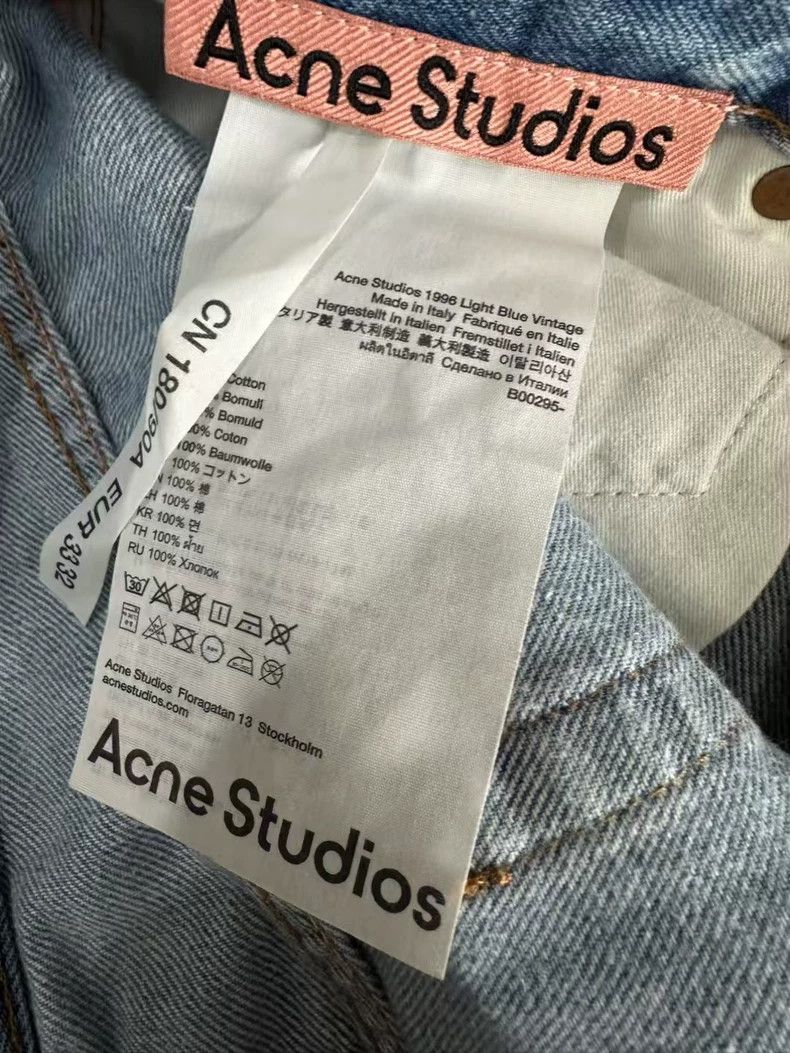 Acne Studios Acne Studios blue straight-leg jeans Size US 33 - 4 Thumbnail