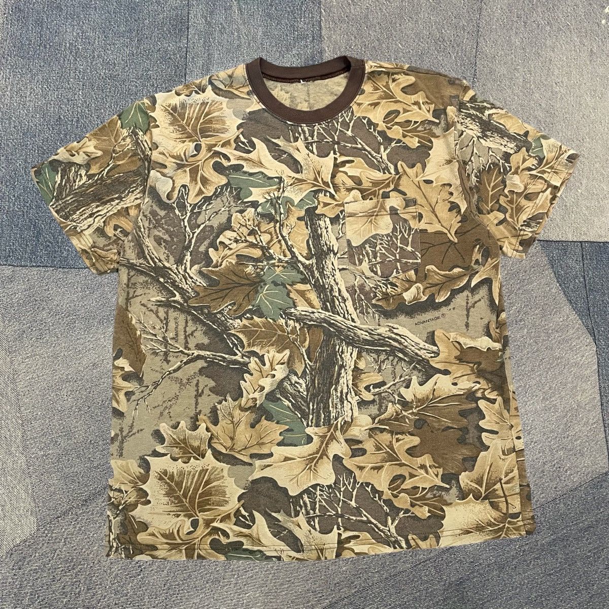 Japanese Brand × Vintage CRAZY Vintage Essential Camo Pocket Tee Size US XL / EU 56 / 4 - 1 Thumbnail