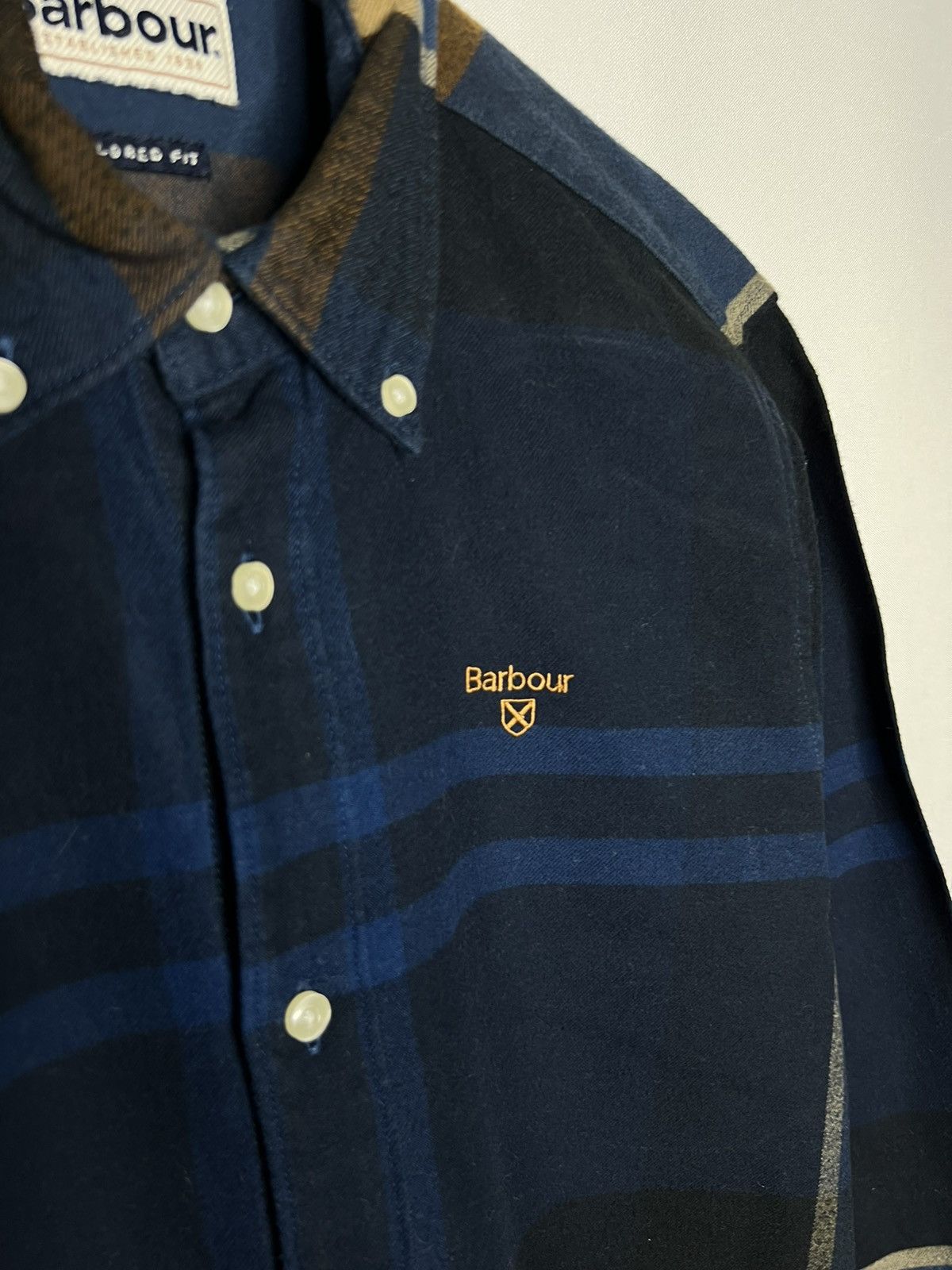 Barbour Vintage Barbour Striped Long Sleeve Shirt Rare Size US S / EU 44-46 / 1 - 4 Thumbnail