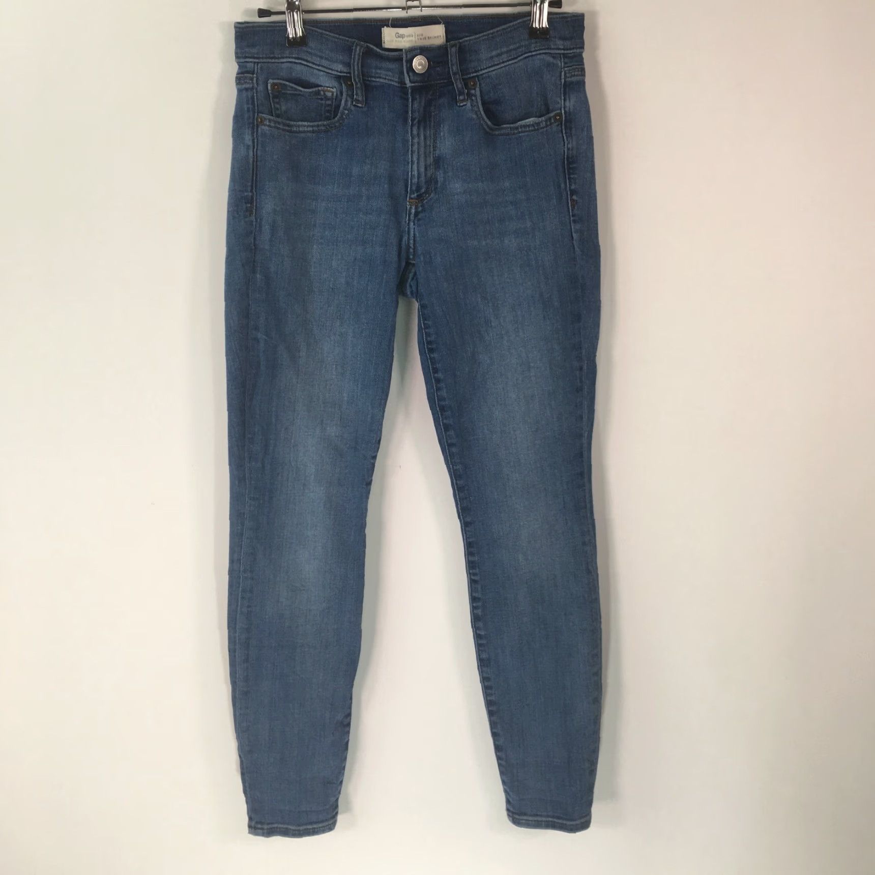 Gap Gap Jeans Womens Casual Regular Straight Flat Front Blue Denim Size 27 Short Regular Women Mens? Size 27" / US 4 / IT 40 - 2 Thumbnail