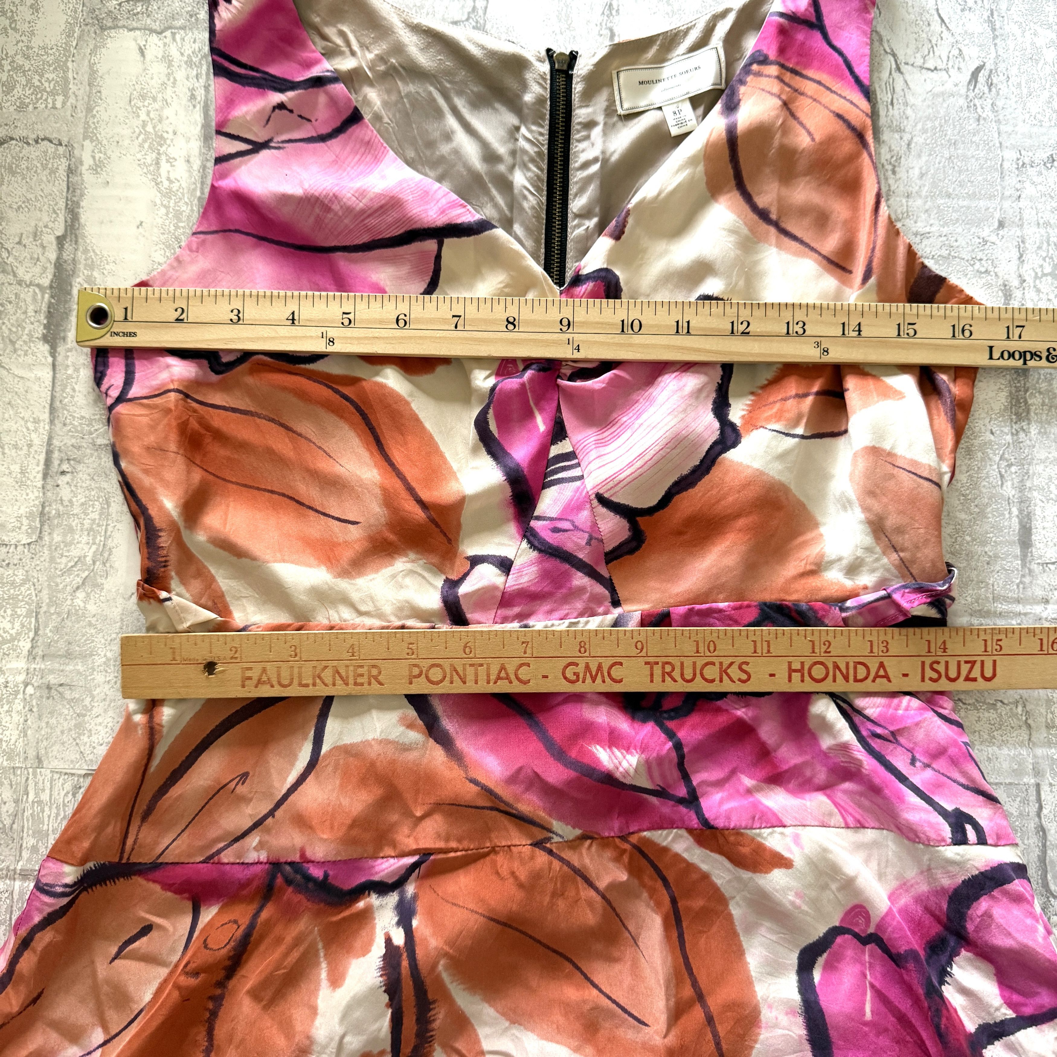 Other Moulinette Soeurs Orchid Silk Tiered Dress Fit Flare Size S / US 4 / IT 40 - 9 Thumbnail