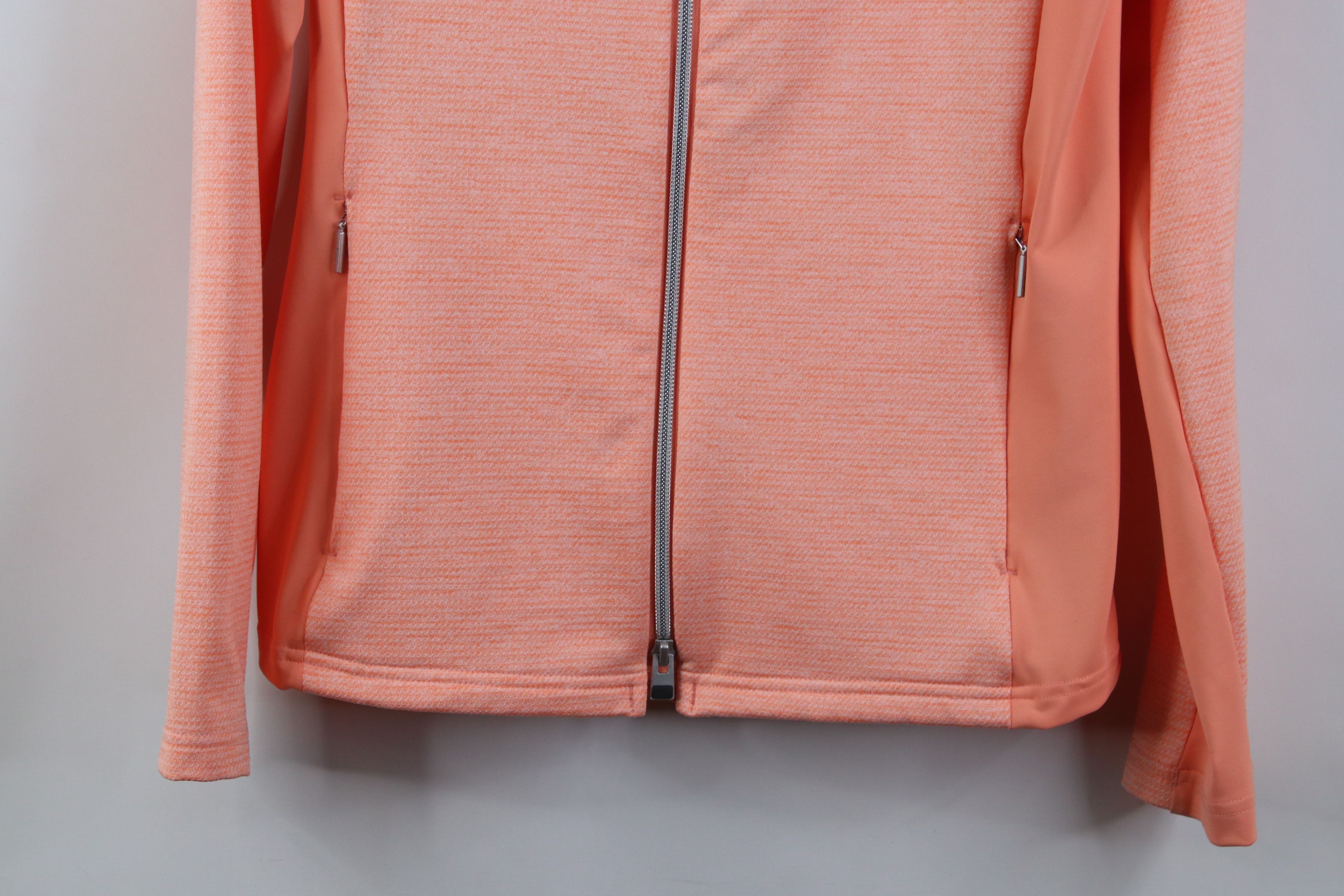 KJUS Kjus UPF 50 Knit Golf Golfing Full Zip Jacket Salmon Pink Size XS / US 0-2 / IT 36-38 - 3 Thumbnail