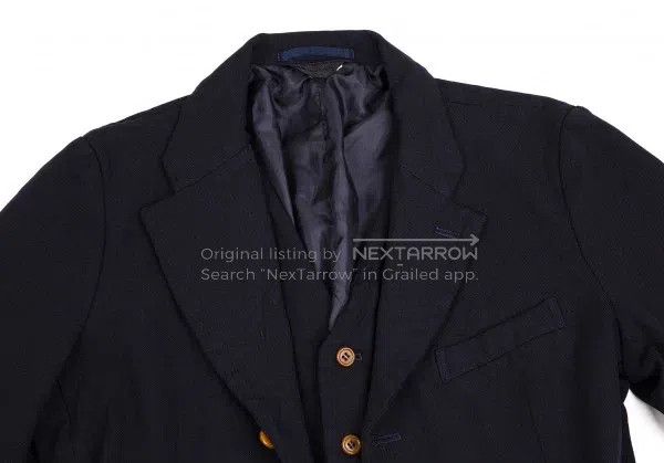 Comme des Garcons Comme Des Garcons Double-layer navy blue vest jacket Size M / US 6-8 / IT 42-44 - 2 Thumbnail