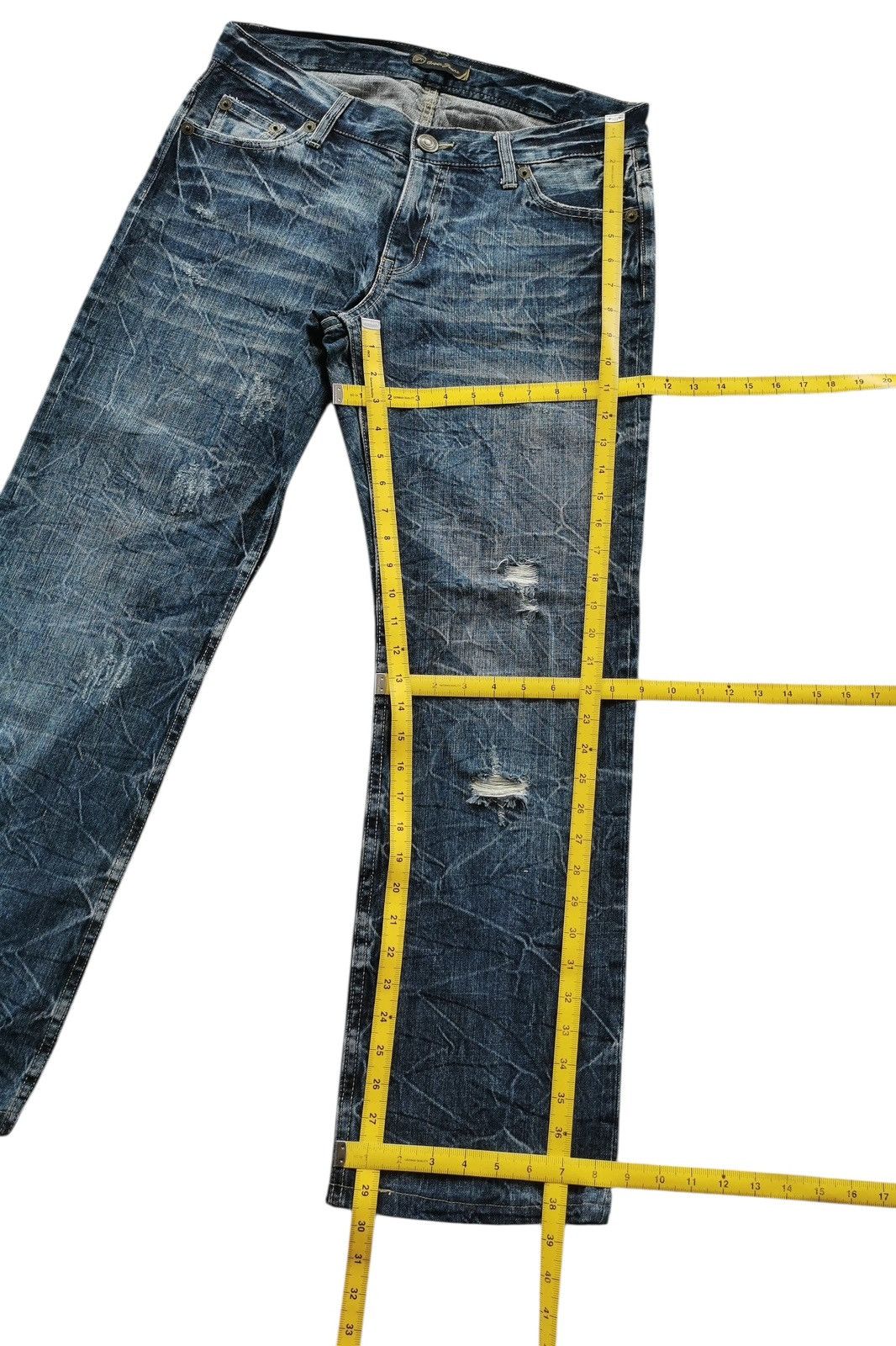 Hysteric Glamour rare Distressed Denim Oririn Jeans vintage hystric glamour Size US 33 - 14 Thumbnail