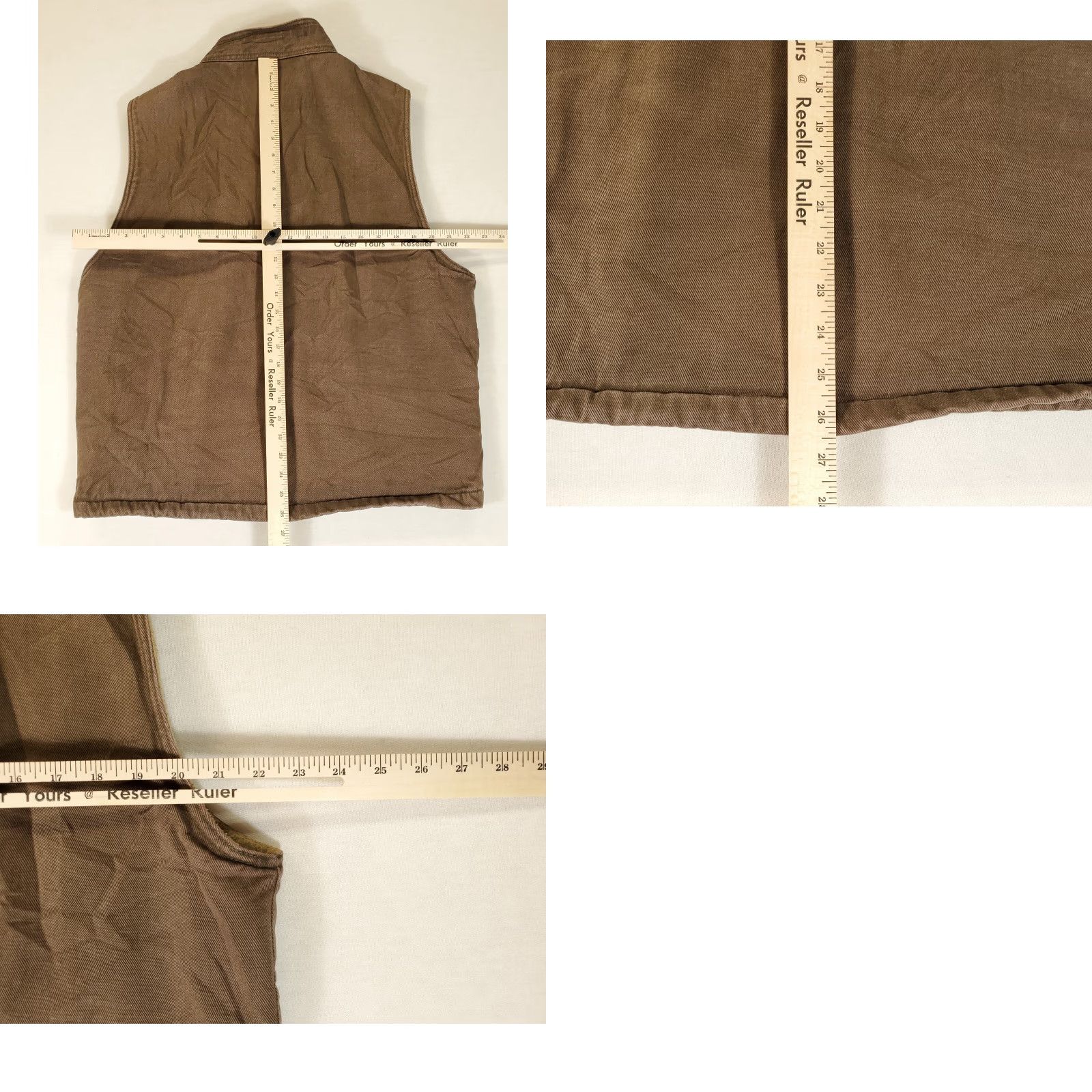 Vintage Wolverine Vest Jacket Lined Fleece Cotton Full Zip Brown Mens L Size US L / EU 52-54 / 3 - 8 Thumbnail