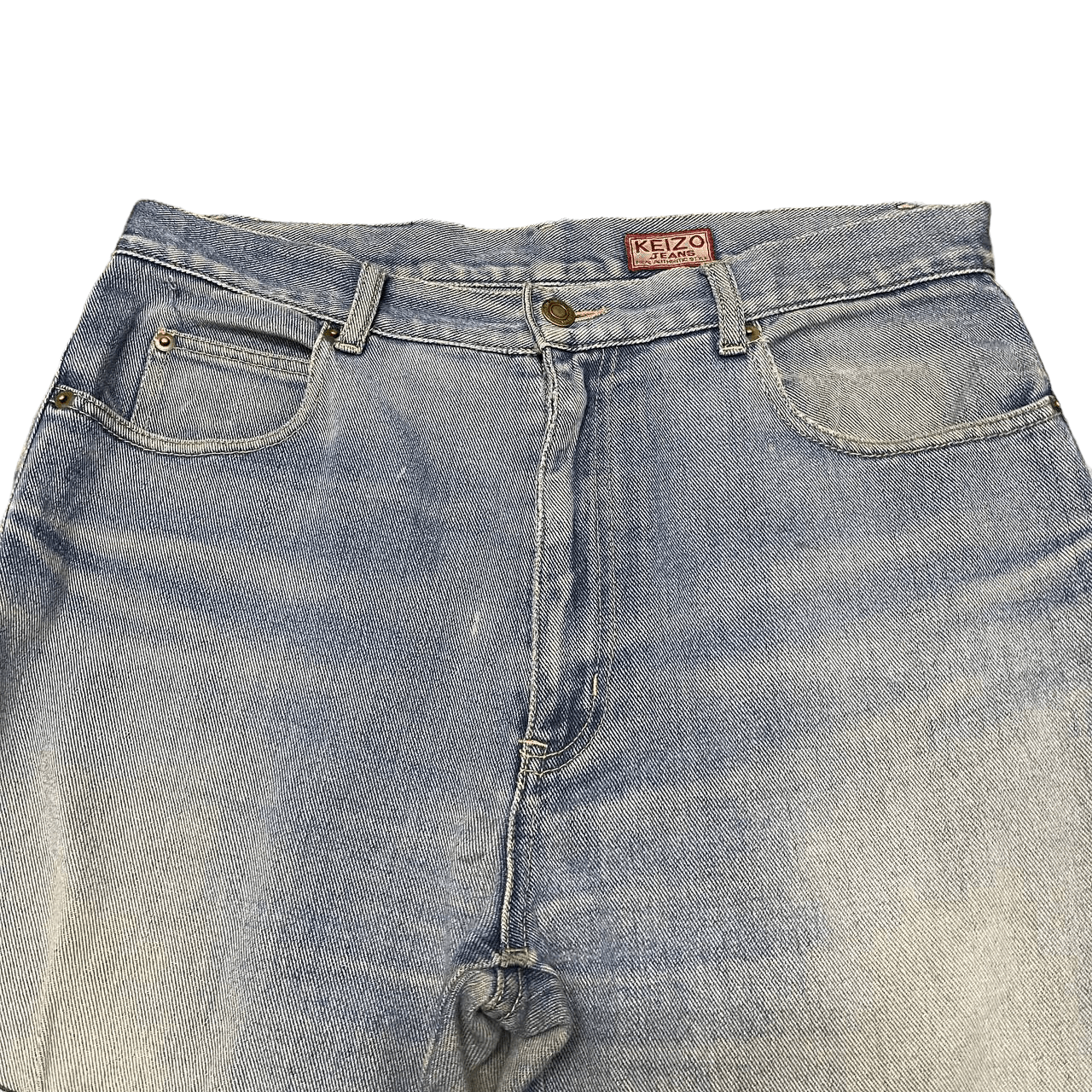 Japanese Brand Vintage Keizo Jeans Denim Cargo Jeans Size US 33 - 4 Thumbnail