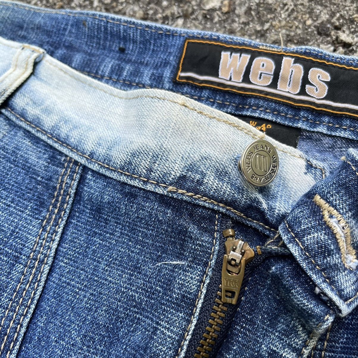 Southpole Crazy Vintage Y2K Baggy Webs Denim Faded Jeans Size US 40 / EU 56 - 8 Thumbnail