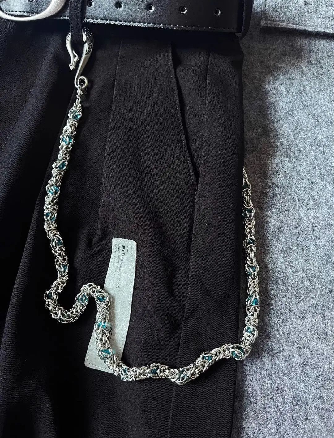 Jean Snake Bone Blue Stone Jeans Chain Accessories Size ONE SIZE - 2 Thumbnail