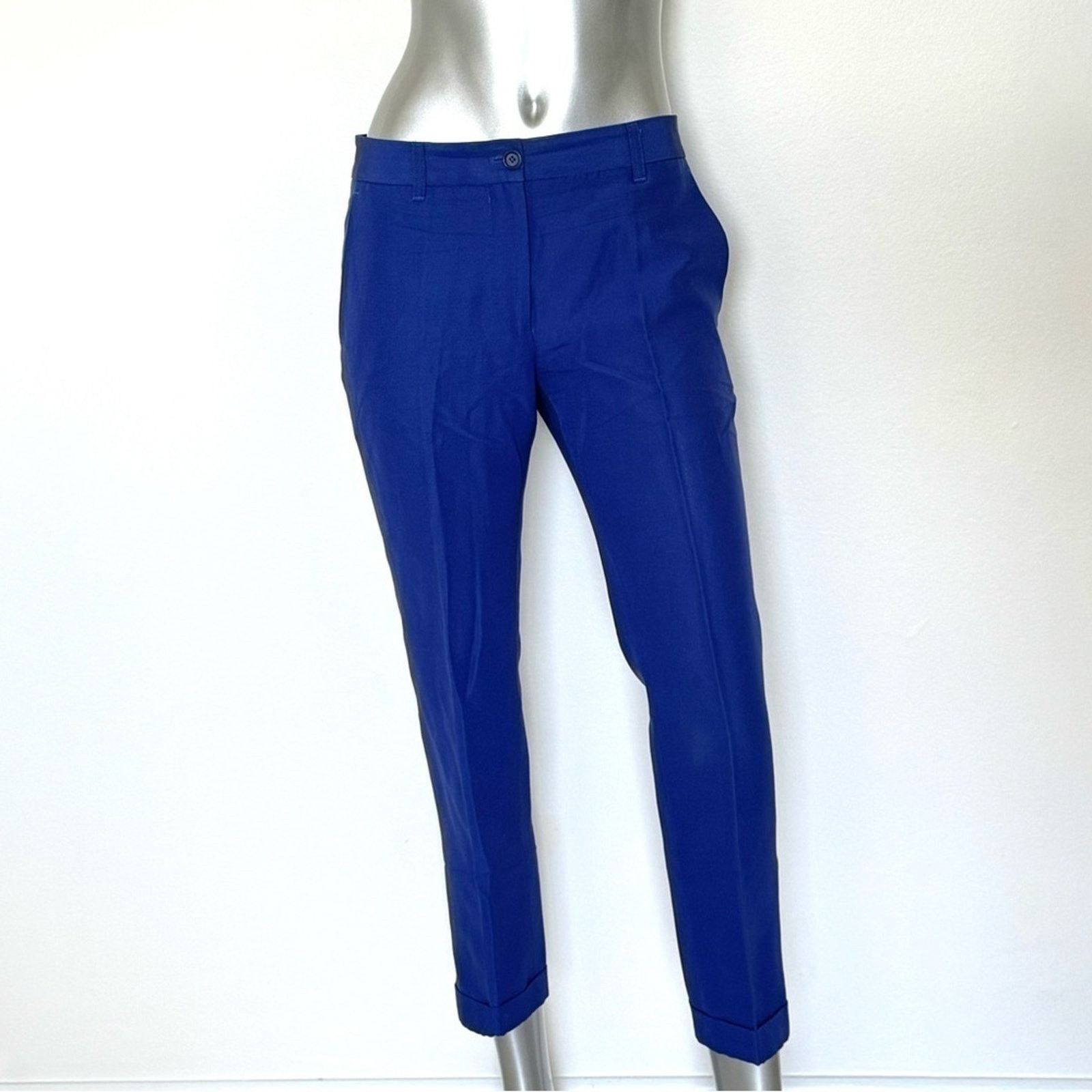 Moschino MOSCHINO Royal Blue Pants, Size 8 Size 30" / US 8 / IT 44 - 1 Thumbnail
