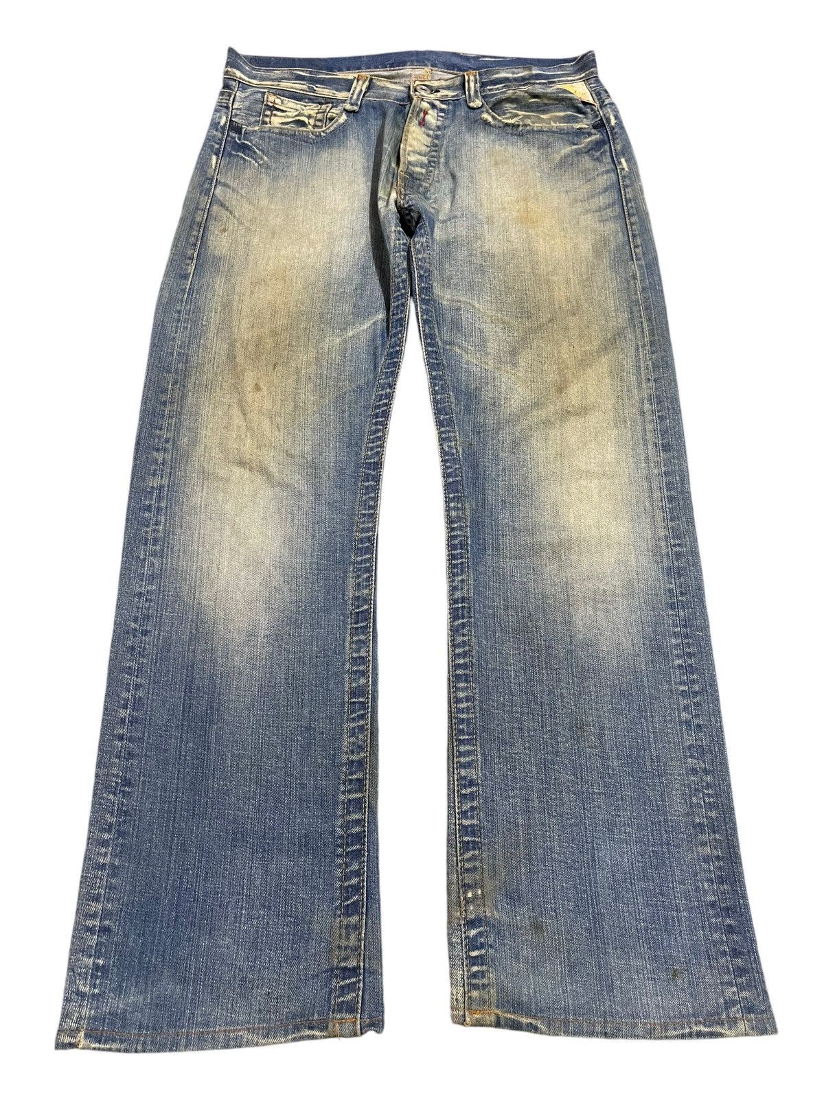 Replay Vintage Replay Mud Wash Classic Style Loose Jeans Size US 36 / EU 52 - 1 Thumbnail