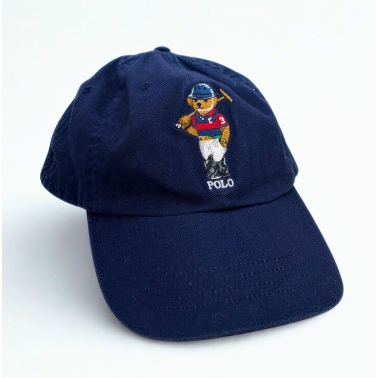 Polo Ralph Lauren Polo Ralph Lauren Polo Bear Baseball Hat Leather Strap Size ONE SIZE - 4 Thumbnail